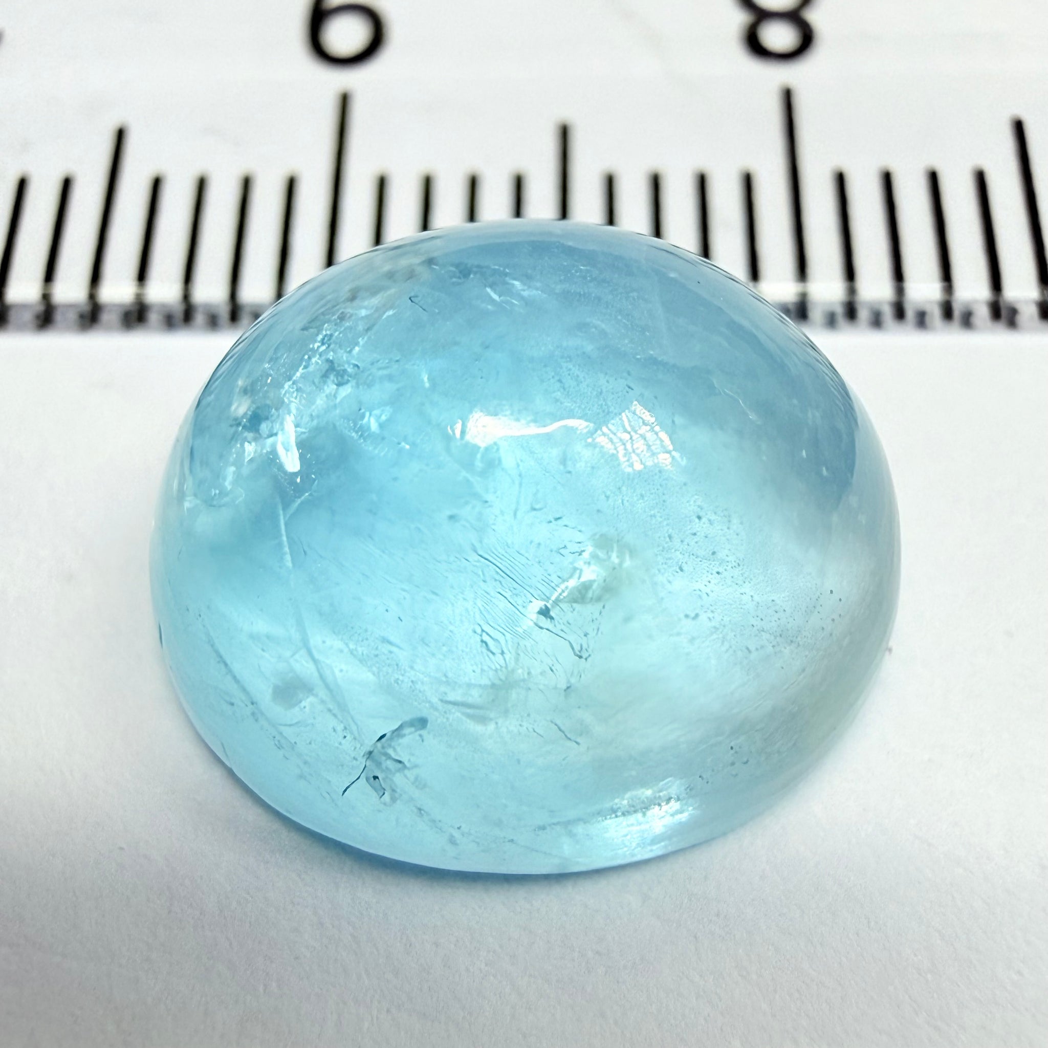 Aquamarine Cabochon, 11.04ct, Tanzania, Untreated Unheated
