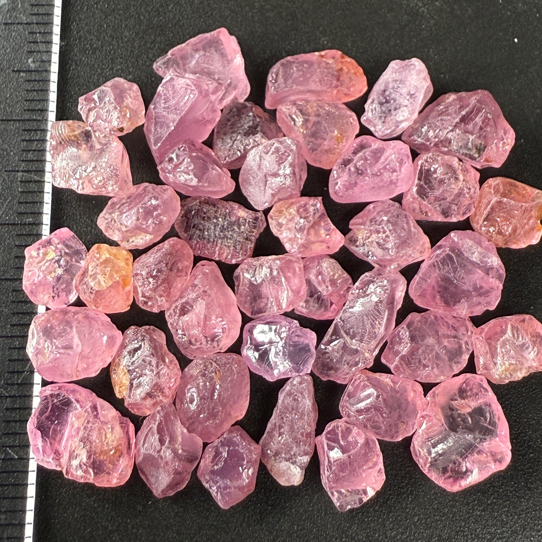 Mozambique Spinel Lot, Baby Pink colour, 68.43ct, Untreated Unheated. All have some inclusions and cracks, but if you want to have a play with them going cheap