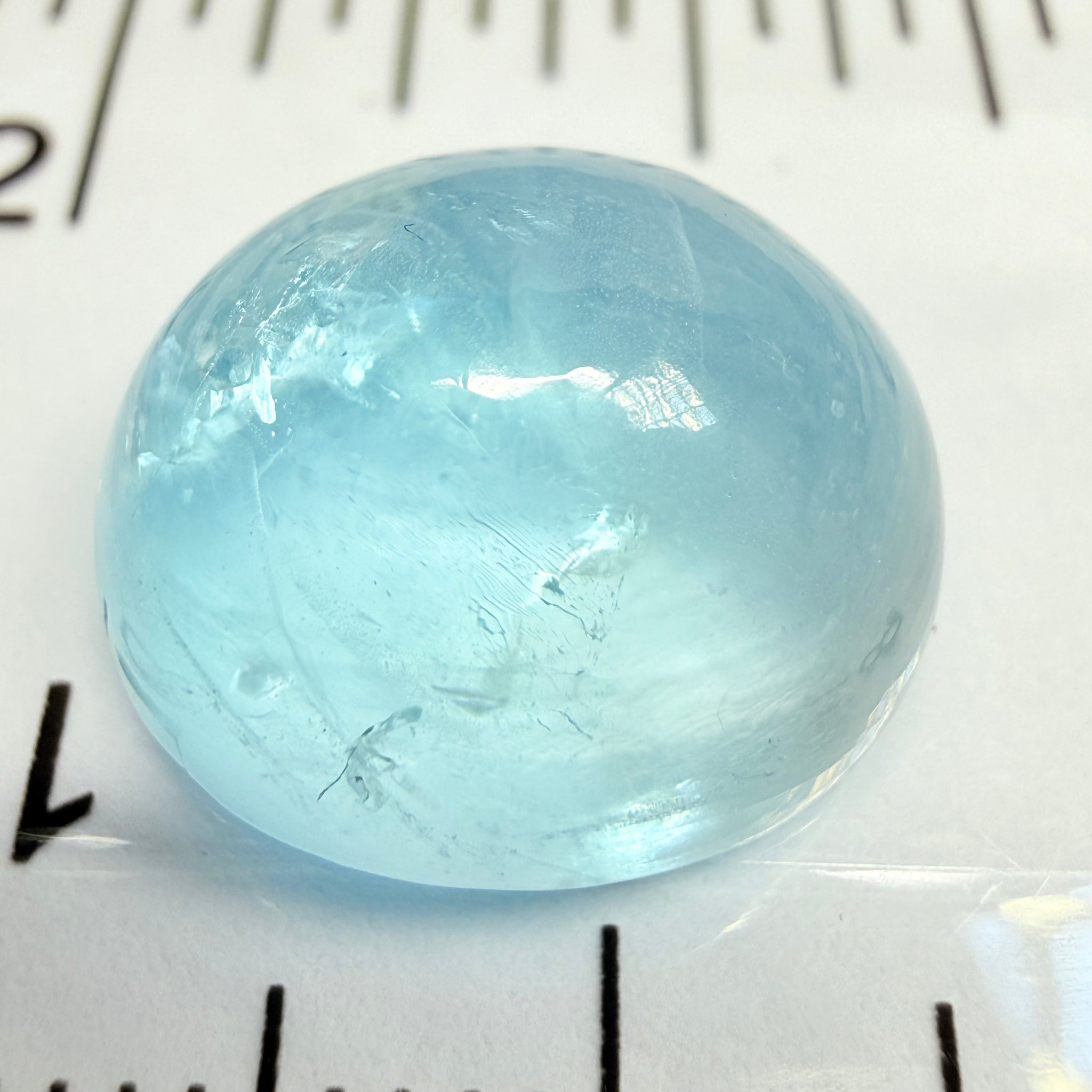 Aquamarine Cabochon, 11.04ct, Tanzania, Untreated Unheated
