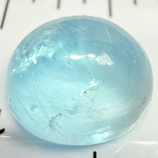 Aquamarine Cabochon, 11.04ct, Tanzania, Untreated Unheated