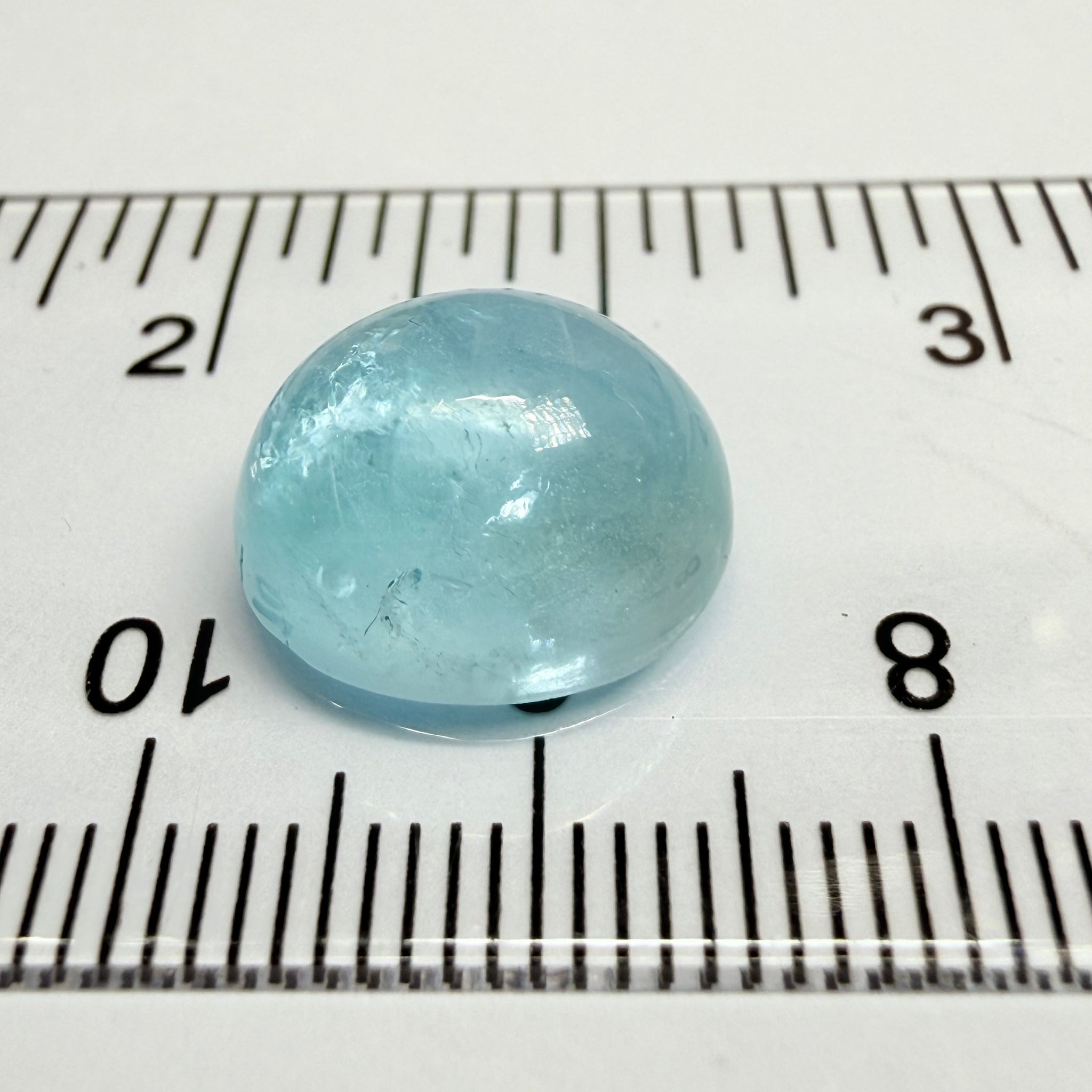 Aquamarine Cabochon, 11.04ct, Tanzania, Untreated Unheated