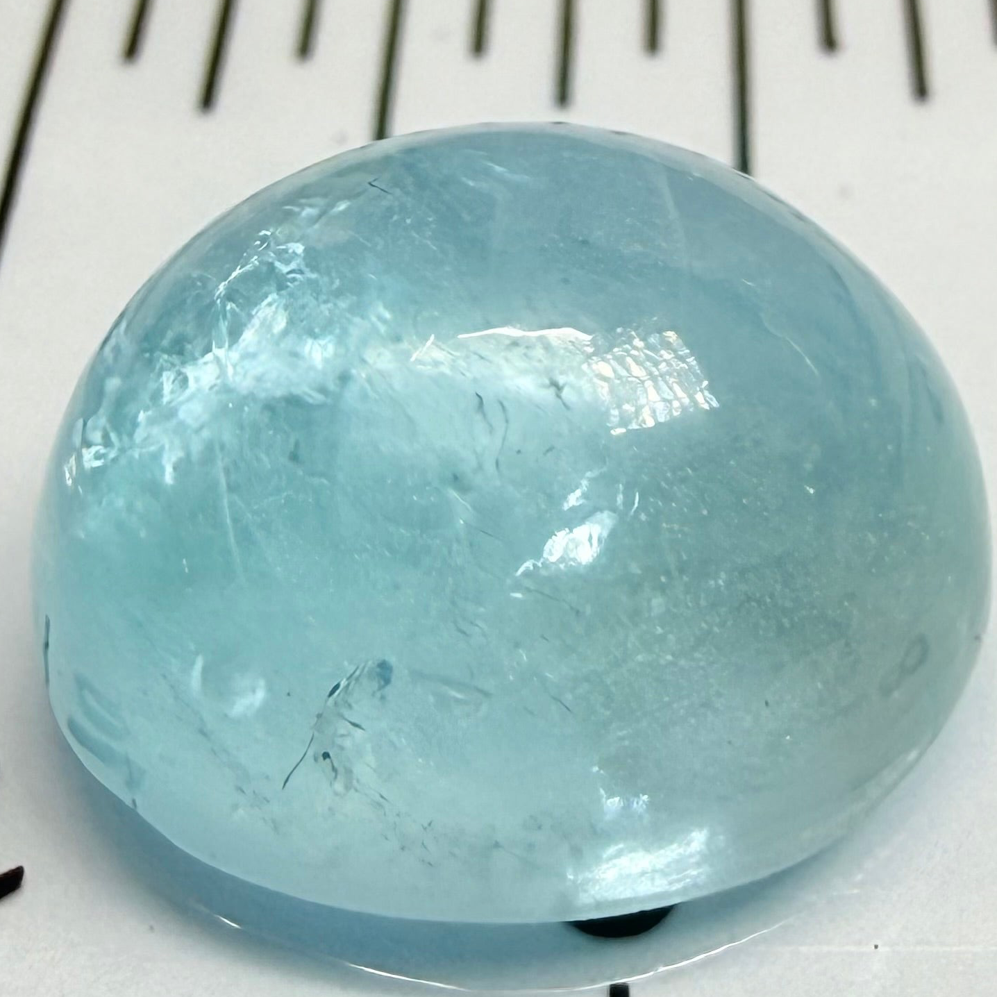 Aquamarine Cabochon, 11.04ct, Tanzania, Untreated Unheated