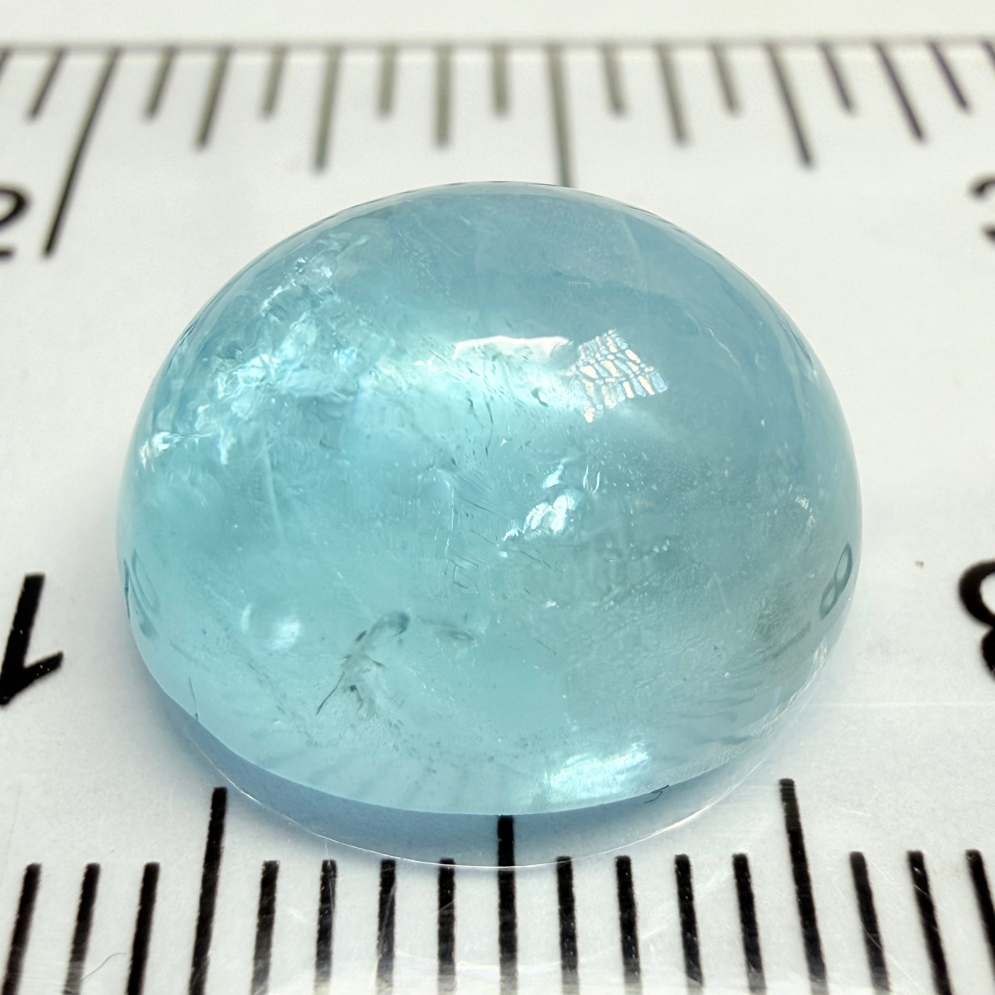 Aquamarine Cabochon, 11.04ct, Tanzania, Untreated Unheated
