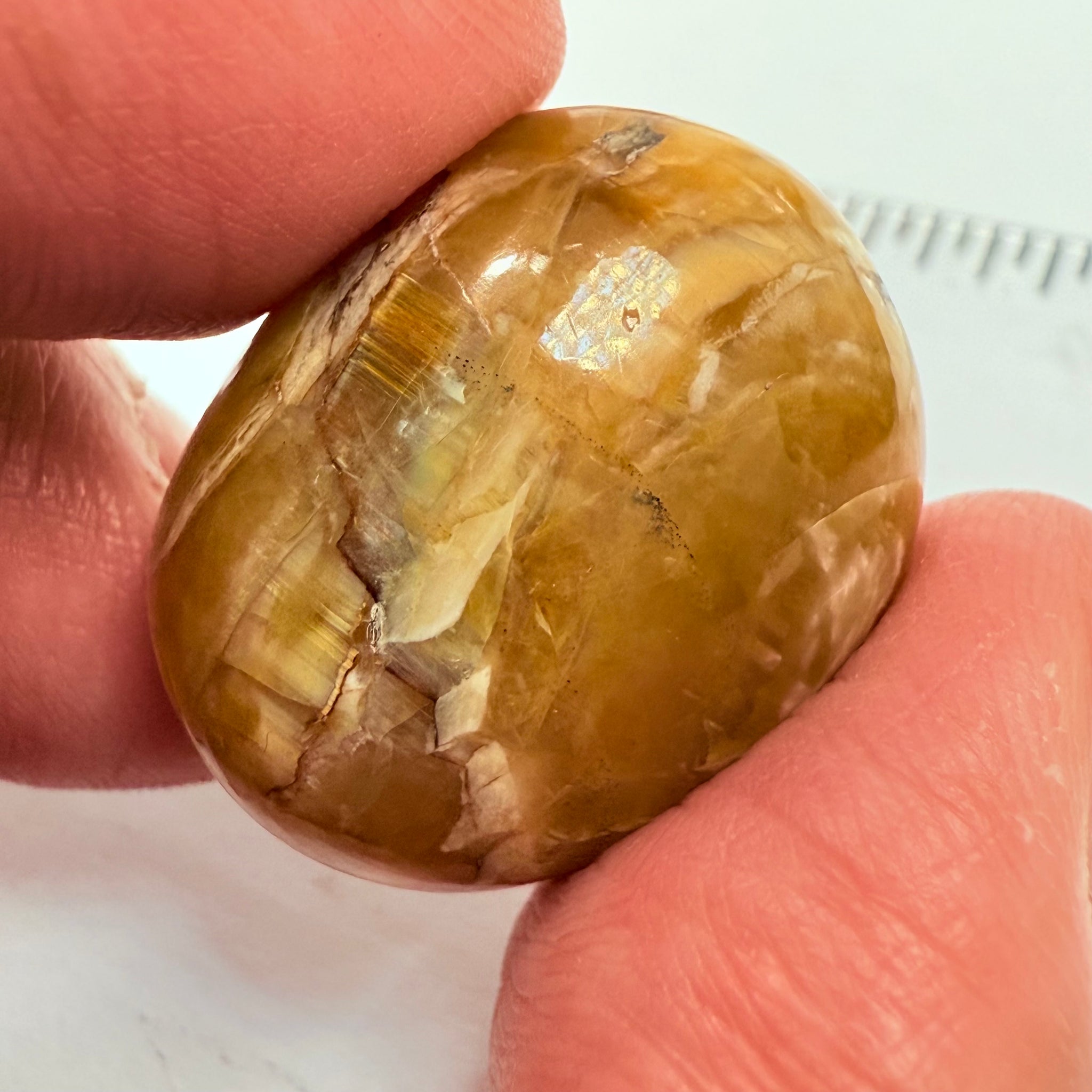 Cats-Eye Opal, 43.82ct, Tanzania, Untreated Unheated, weak cats eye