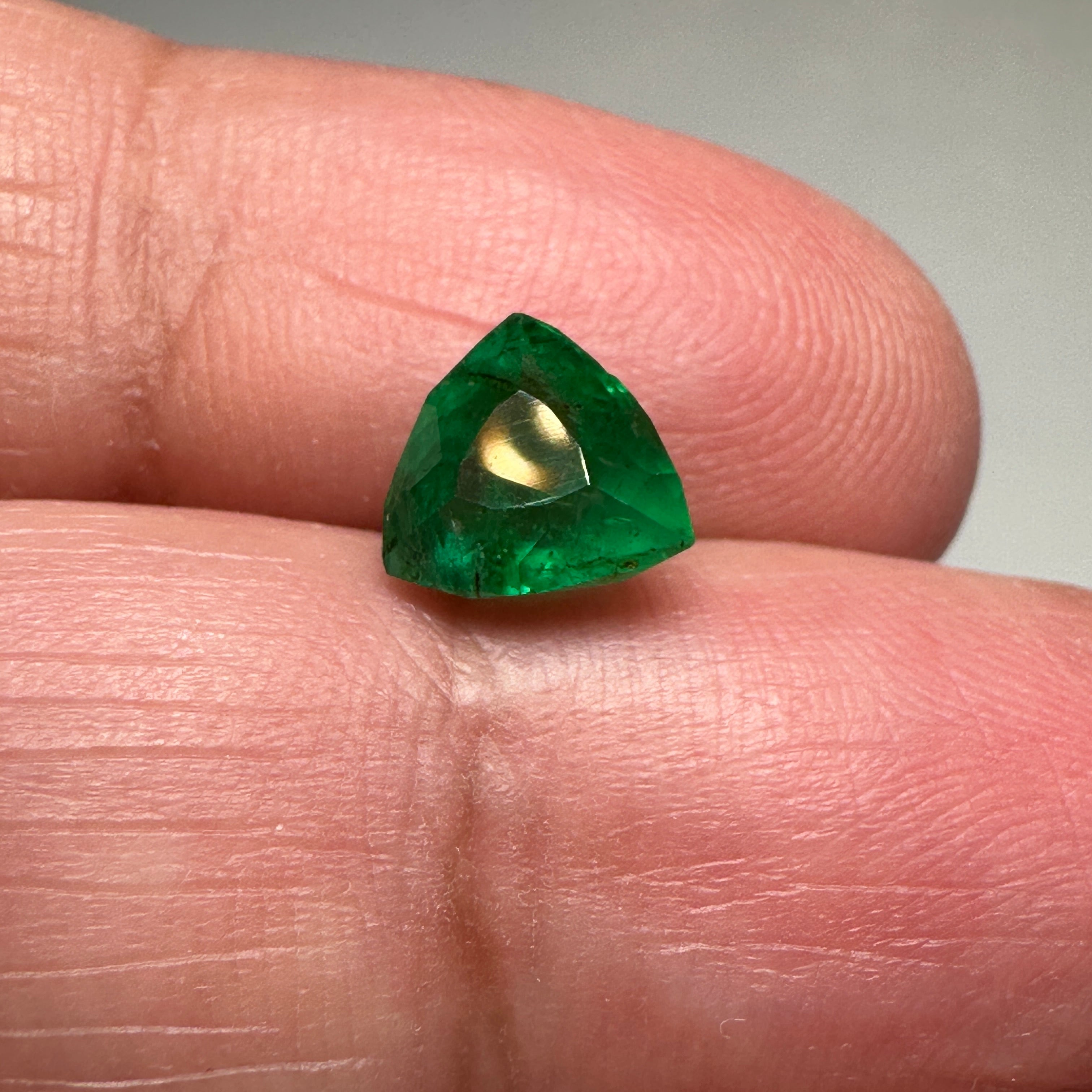 1.79ct Emerald, Tanzania, Native Cut, No Oil, Untreated Unheated