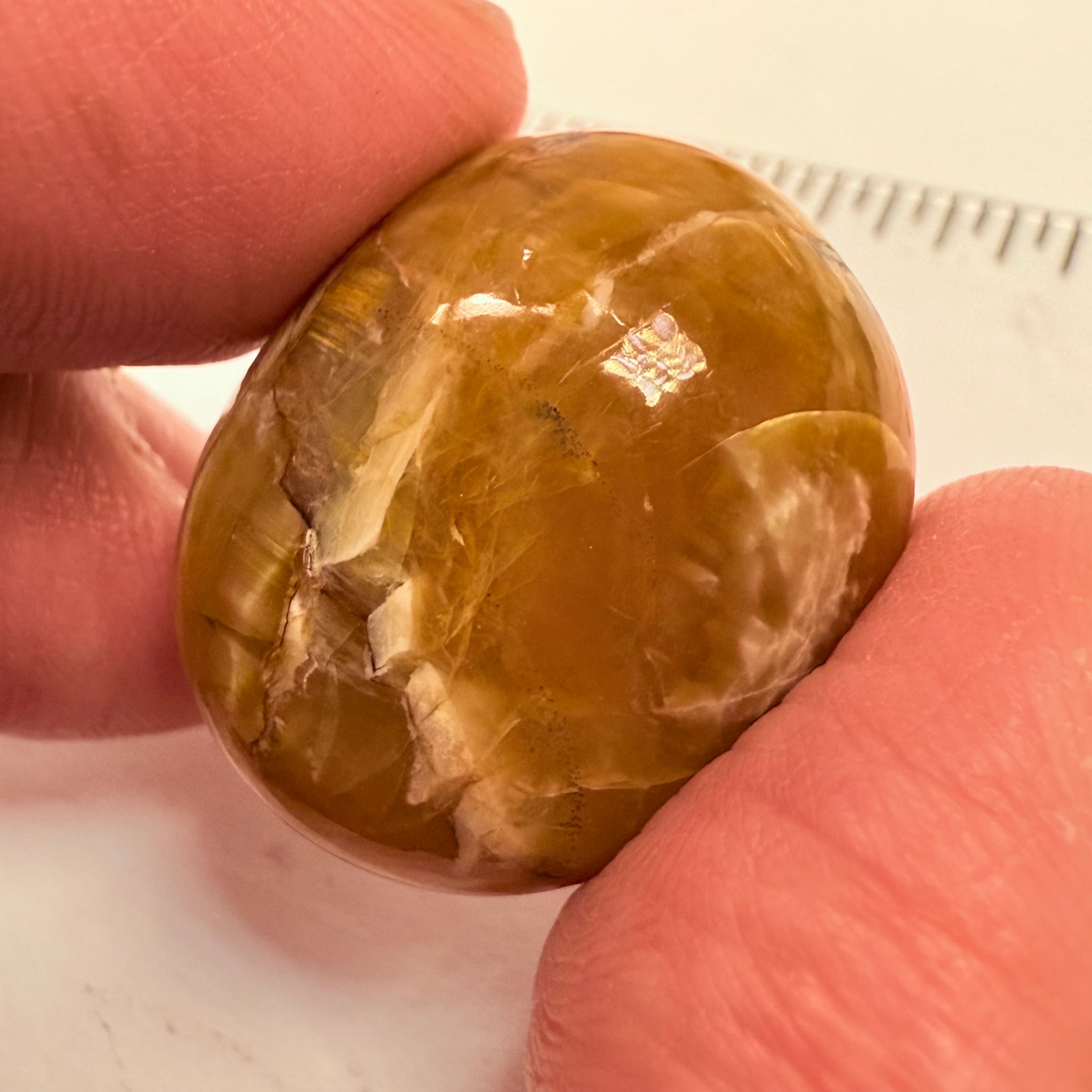 Cats-Eye Opal, 43.82ct, Tanzania, Untreated Unheated, weak cats eye