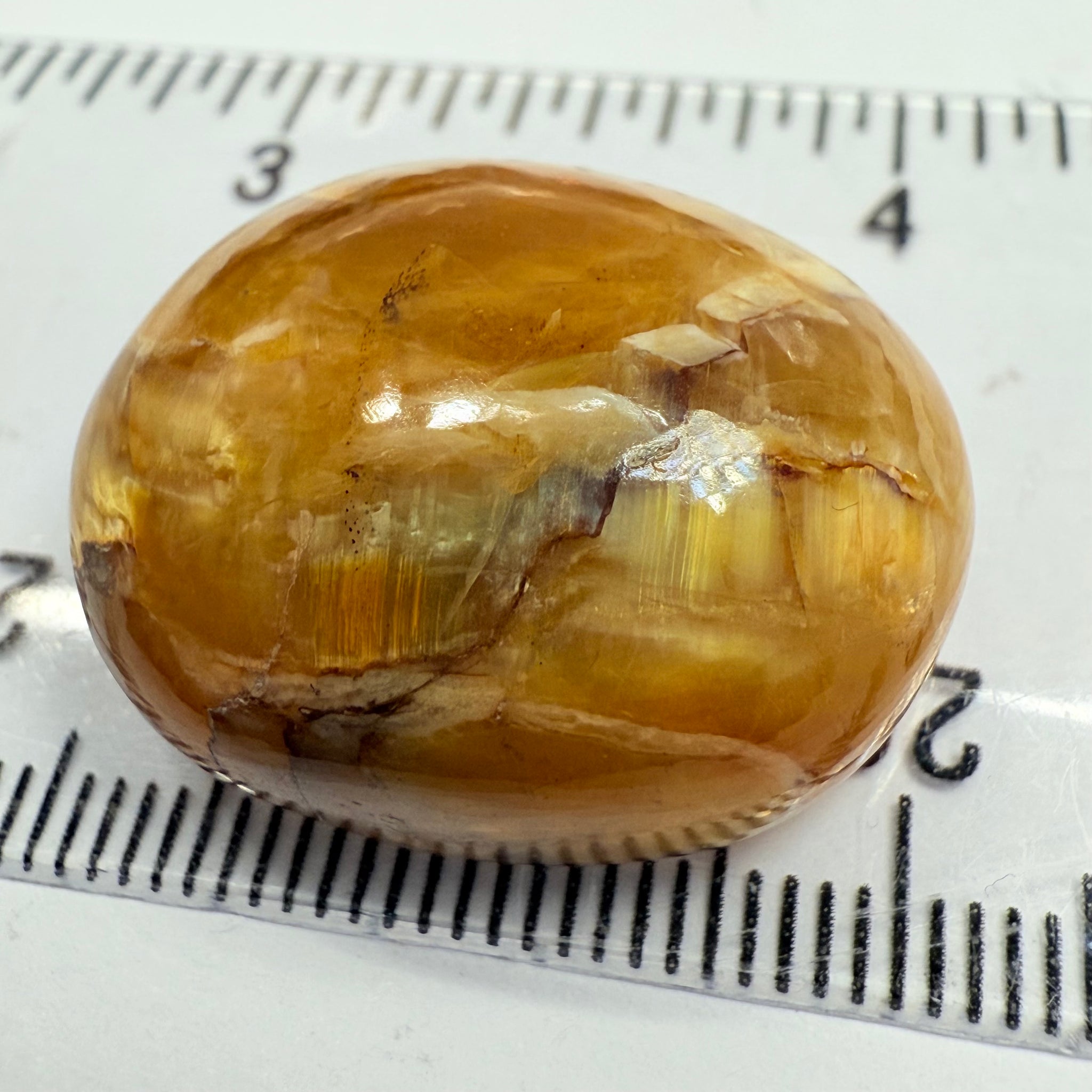 Cats-Eye Opal, 43.82ct, Tanzania, Untreated Unheated, weak cats eye