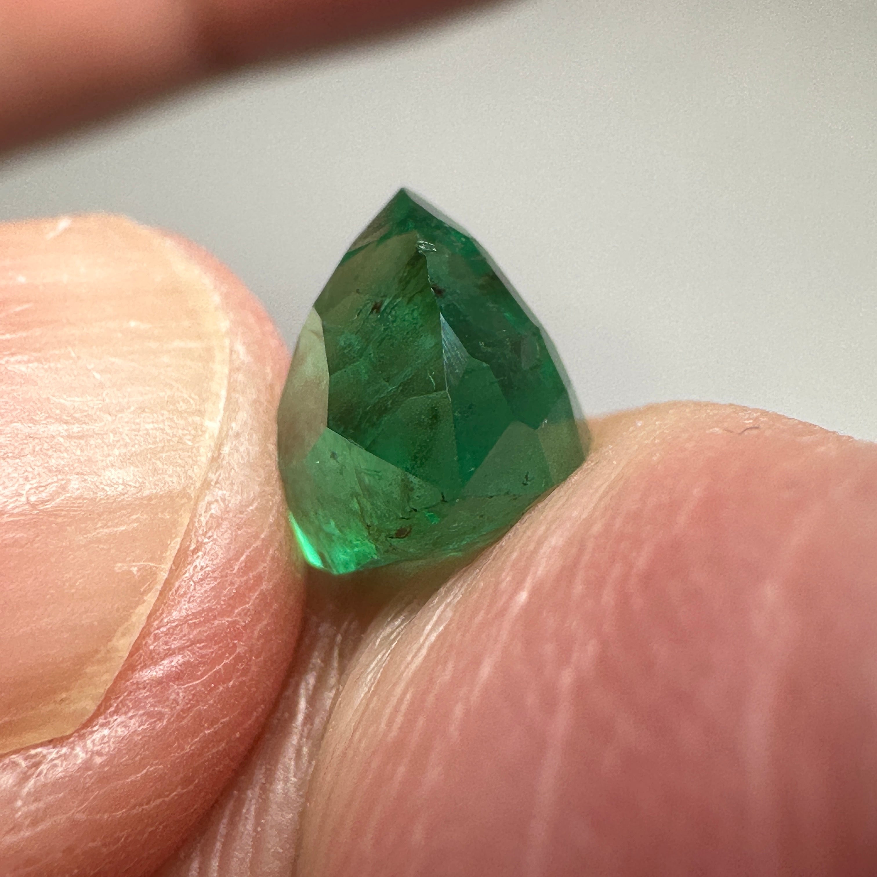 1.79ct Emerald, Tanzania, Native Cut, No Oil, Untreated Unheated