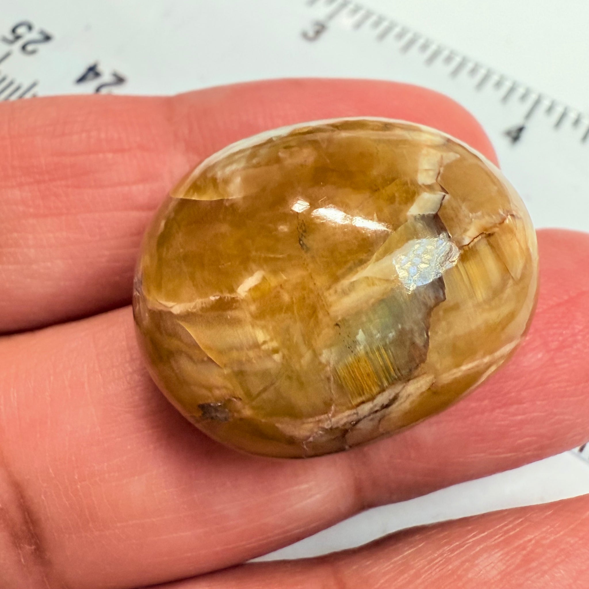 Cats-Eye Opal, 43.82ct, Tanzania, Untreated Unheated, weak cats eye