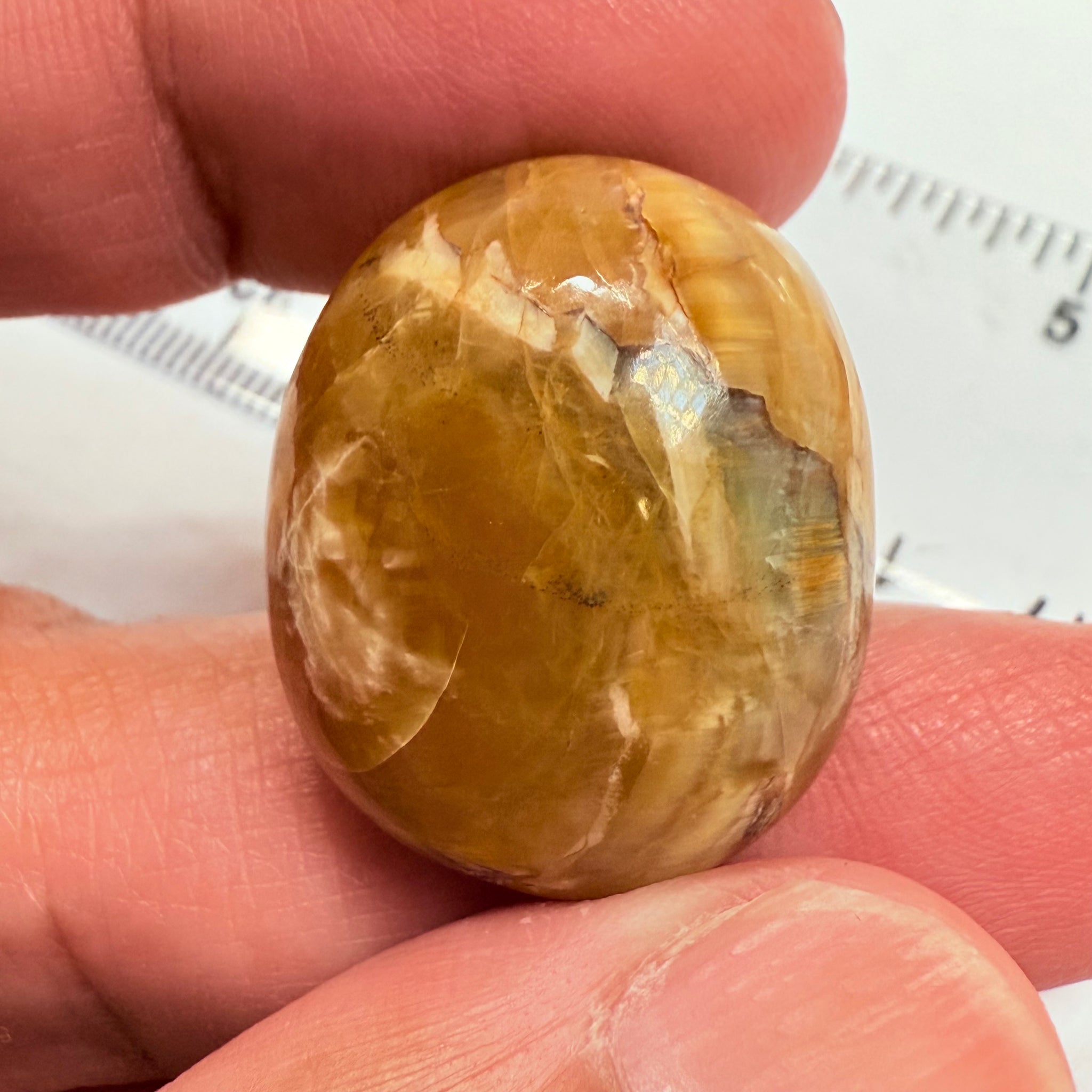 Cats-Eye Opal, 43.82ct, Tanzania, Untreated Unheated, weak cats eye