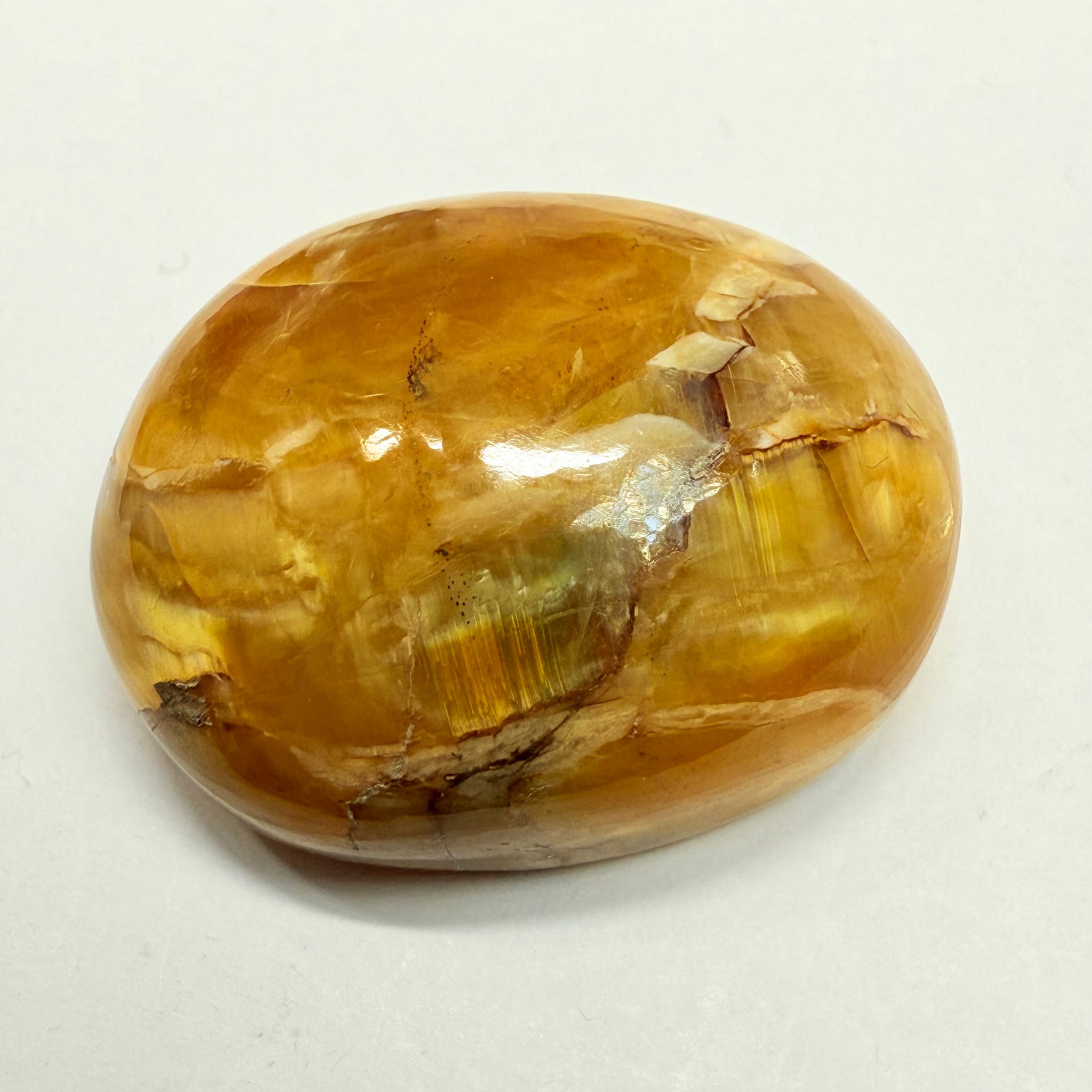 Cats-Eye Opal, 43.82ct, Tanzania, Untreated Unheated, weak cats eye
