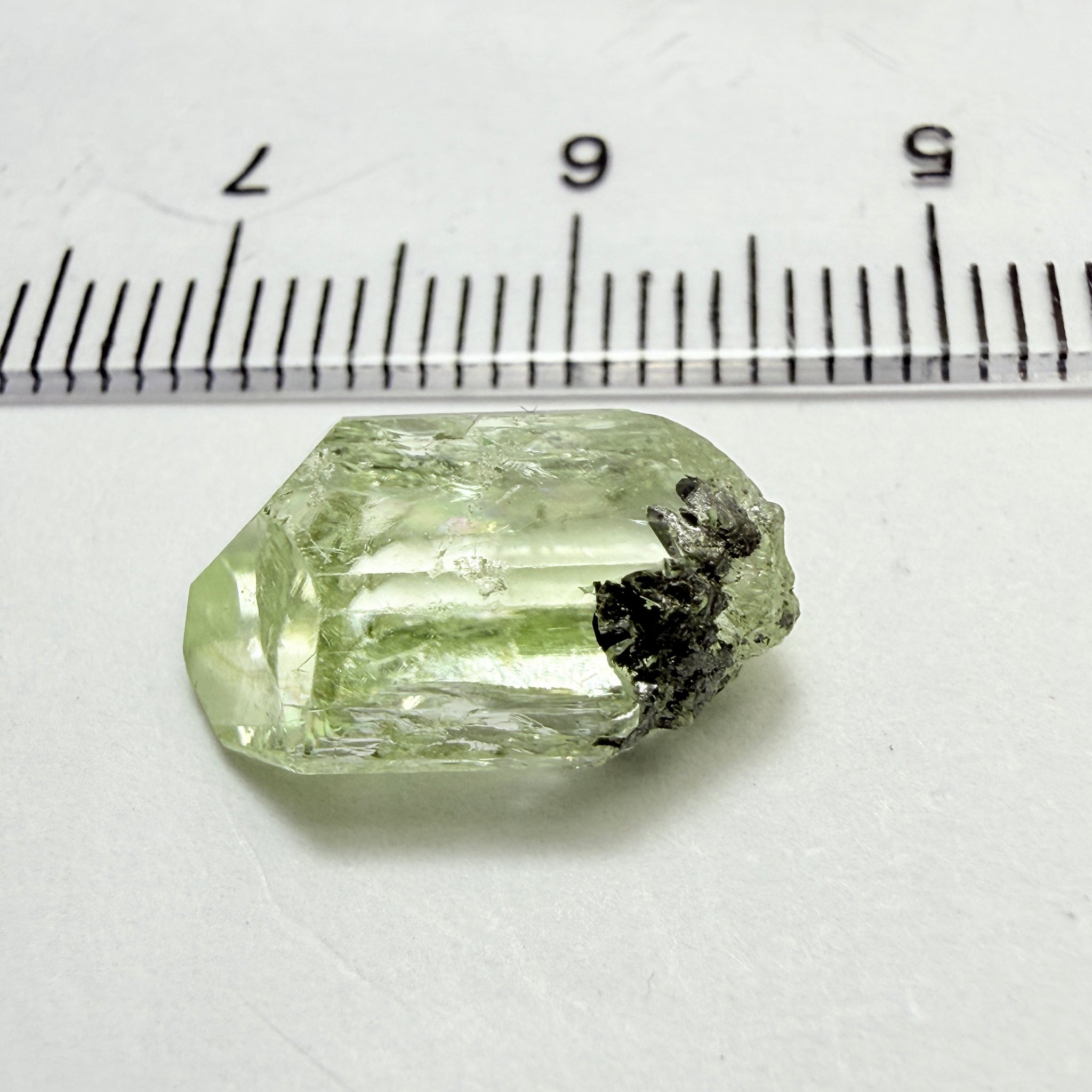 Diopside crystal, 1.30gm, Merelani, Tanzania, Untreated Unheated - facetable portion