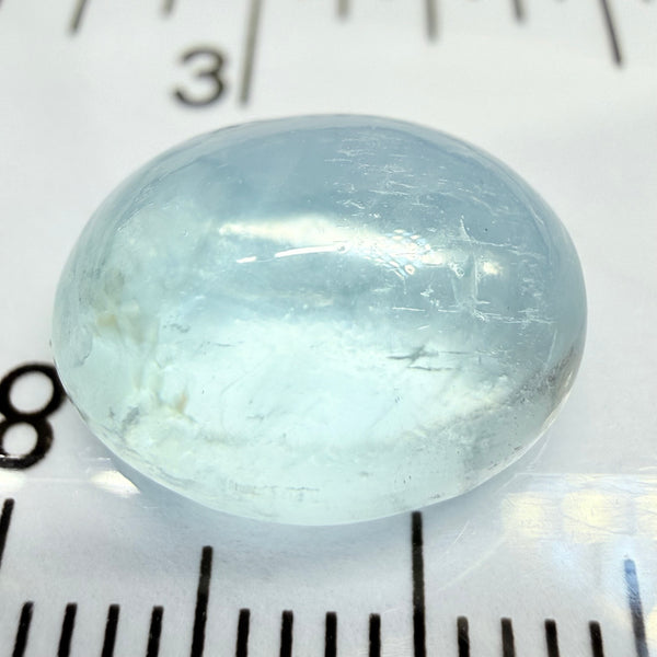 Aquamarine Cabochon, 6.60ct, Tanzania, Untreated Unheated