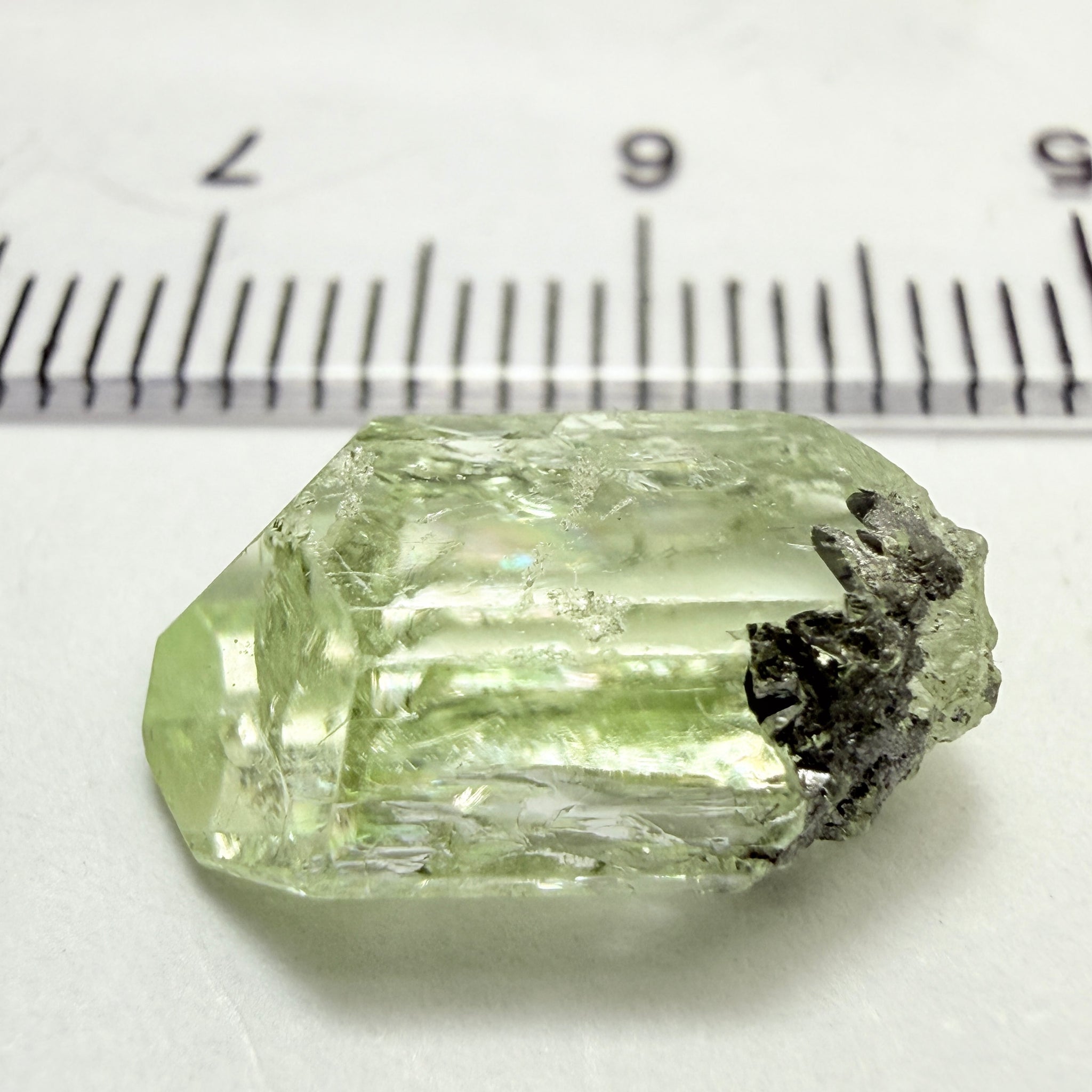 Diopside crystal, 1.30gm, Merelani, Tanzania, Untreated Unheated - facetable portion