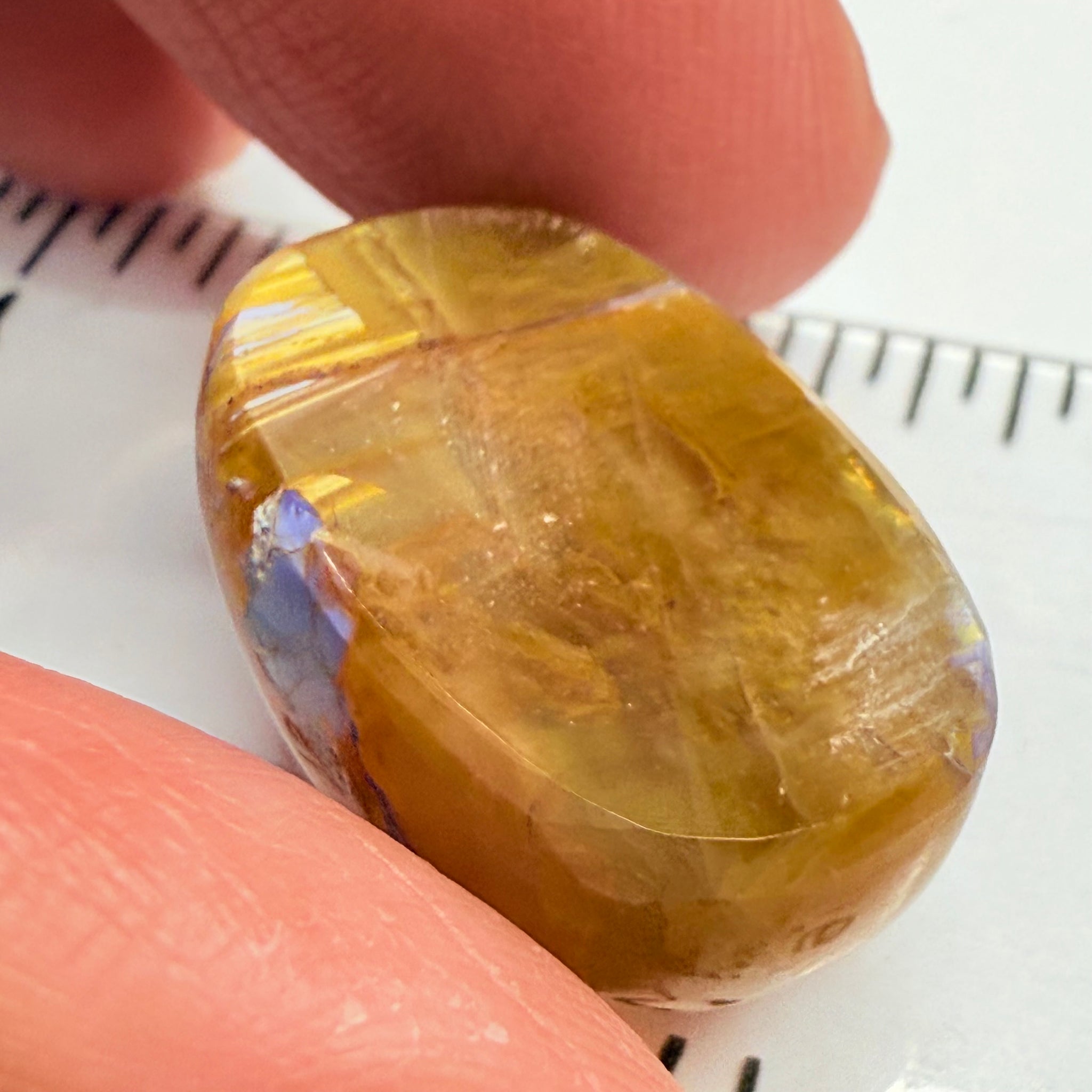 Cats-Eye Opal, 28.18ct, Tanzania, Untreated Unheated, weak cats eye