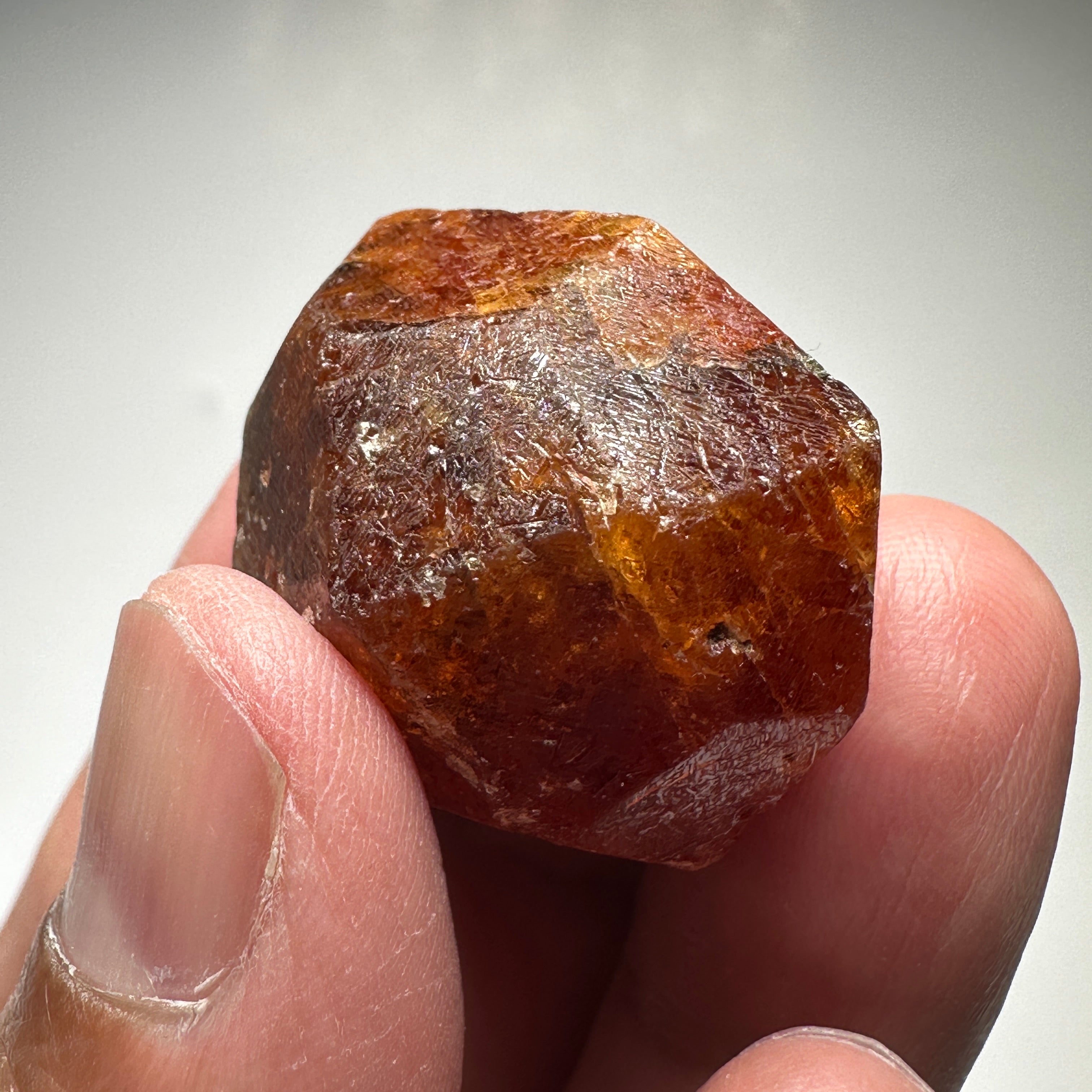203ct Spessartite Garnet Crystal, Loliondo, Tanzania, Untreated Unheated, has Facetable portions