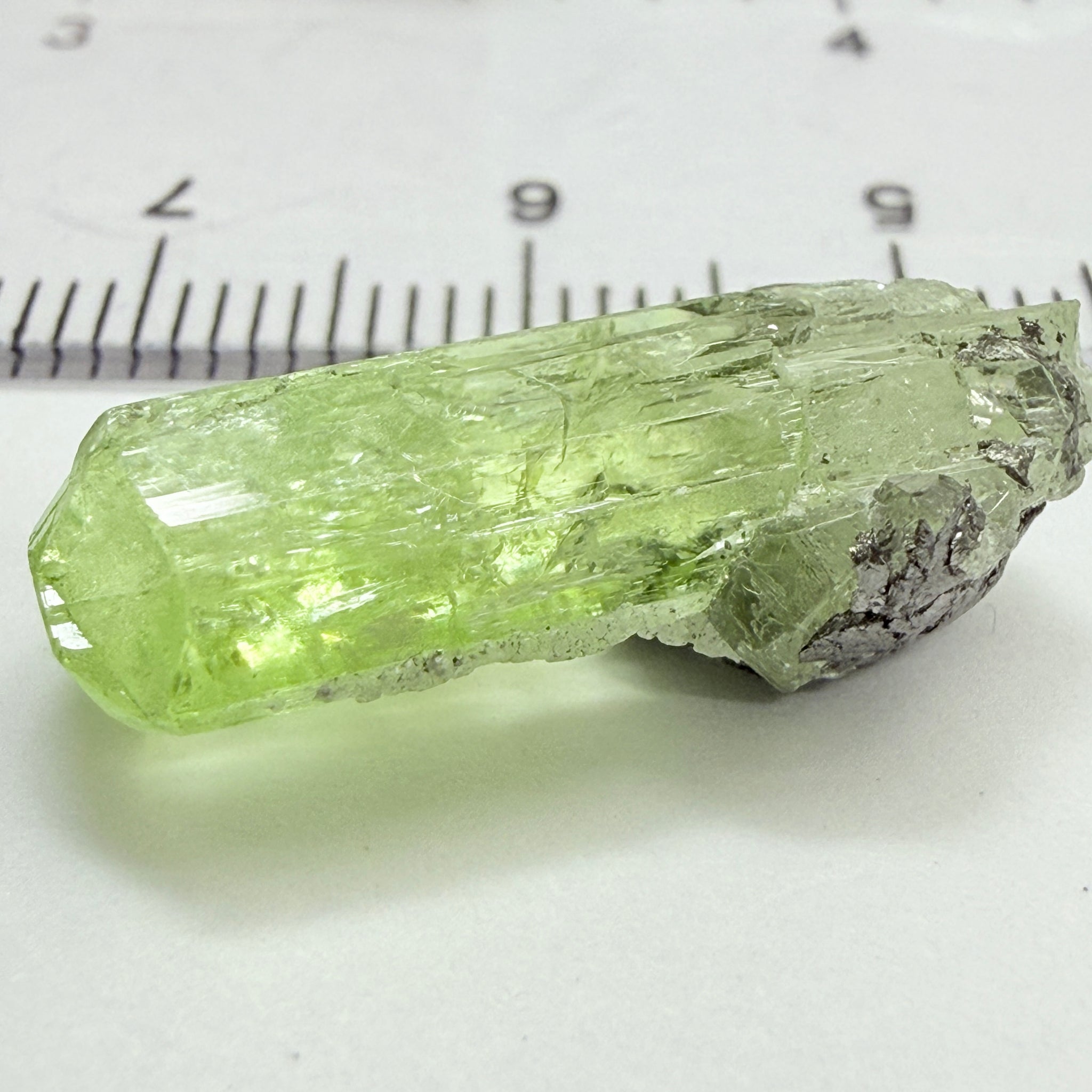Diopside crystal on matrix, 3.00gm, Merelani, Tanzania, Untreated Unheated