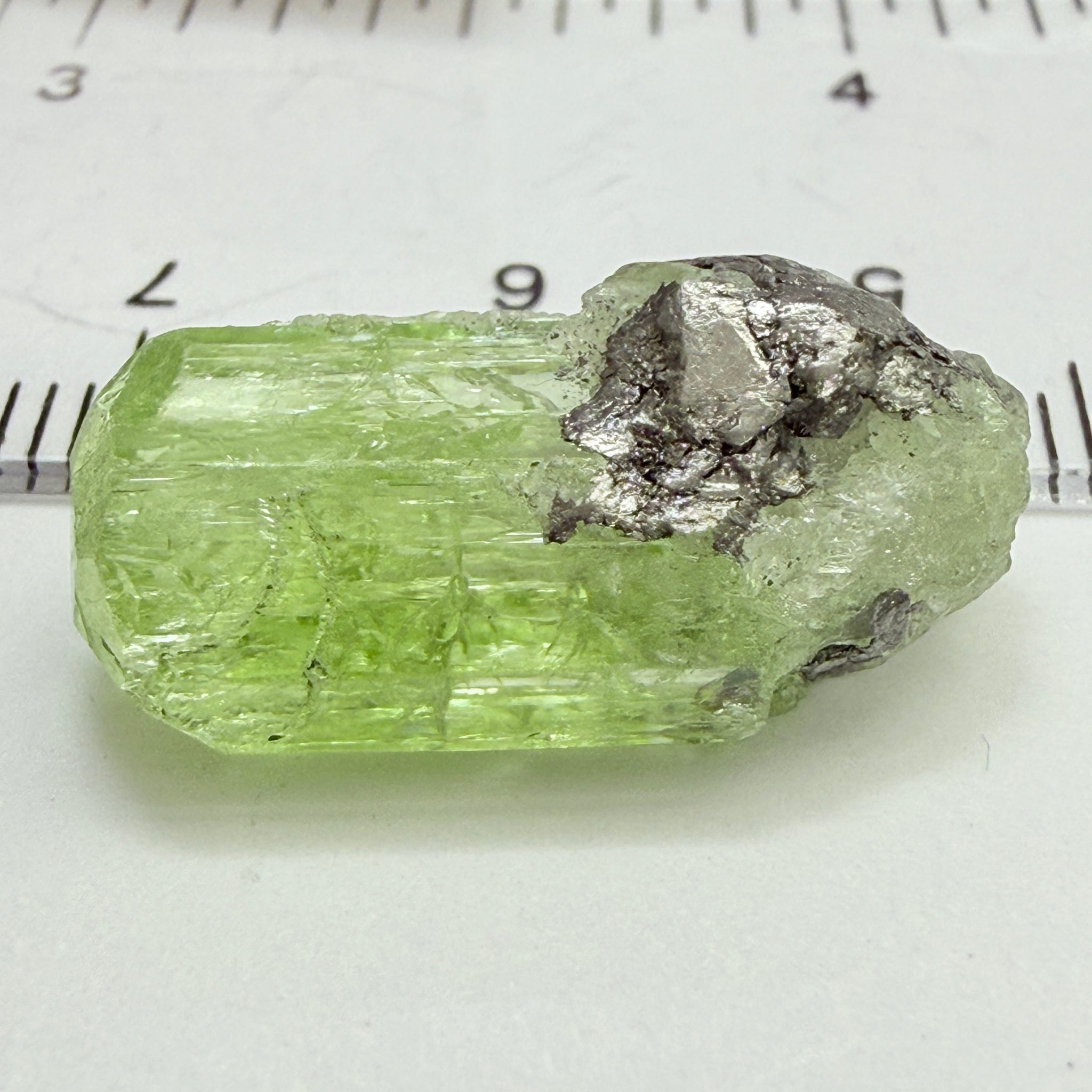 Diopside crystal on matrix, 3.00gm, Merelani, Tanzania, Untreated Unheated