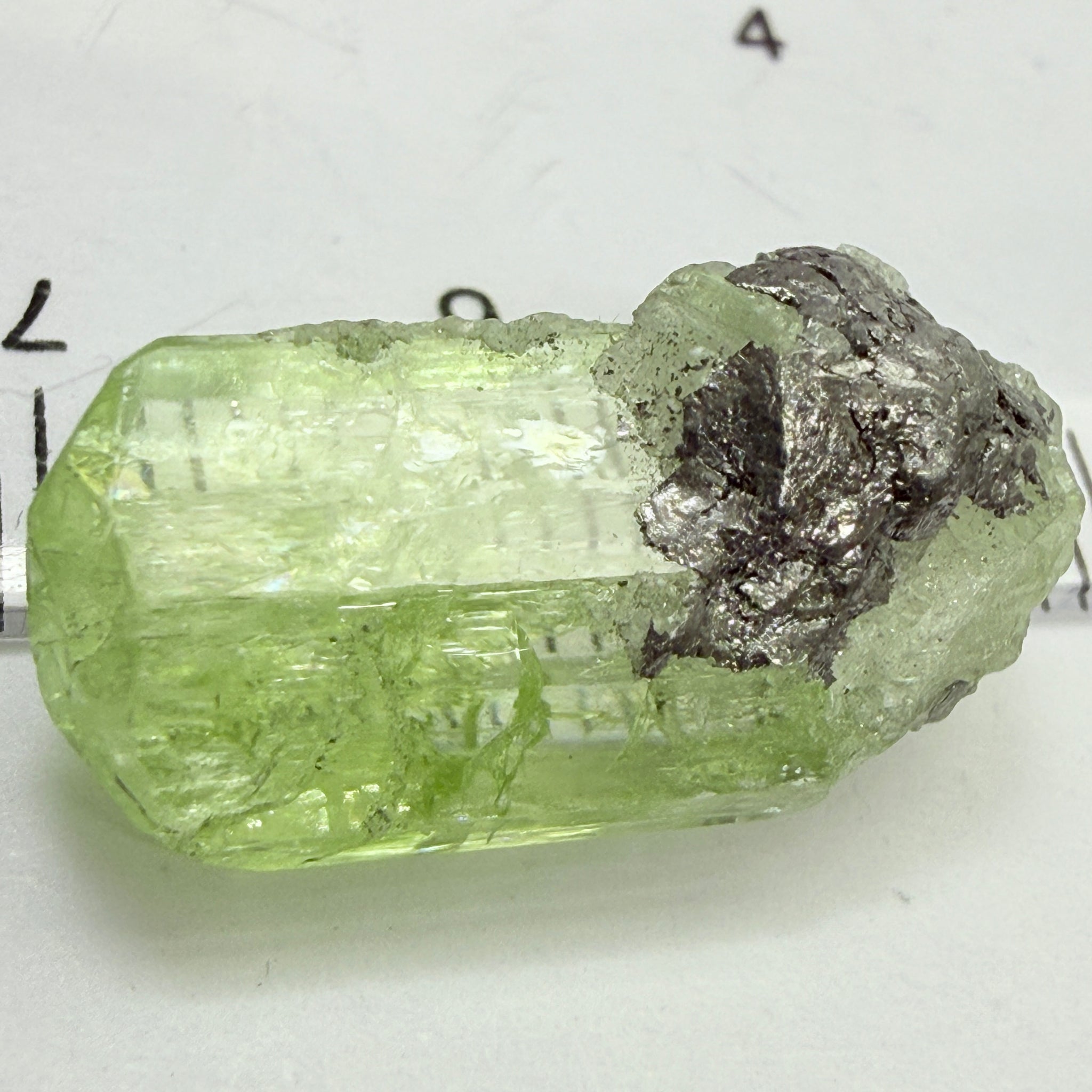 Diopside crystal on matrix, 3.00gm, Merelani, Tanzania, Untreated Unheated