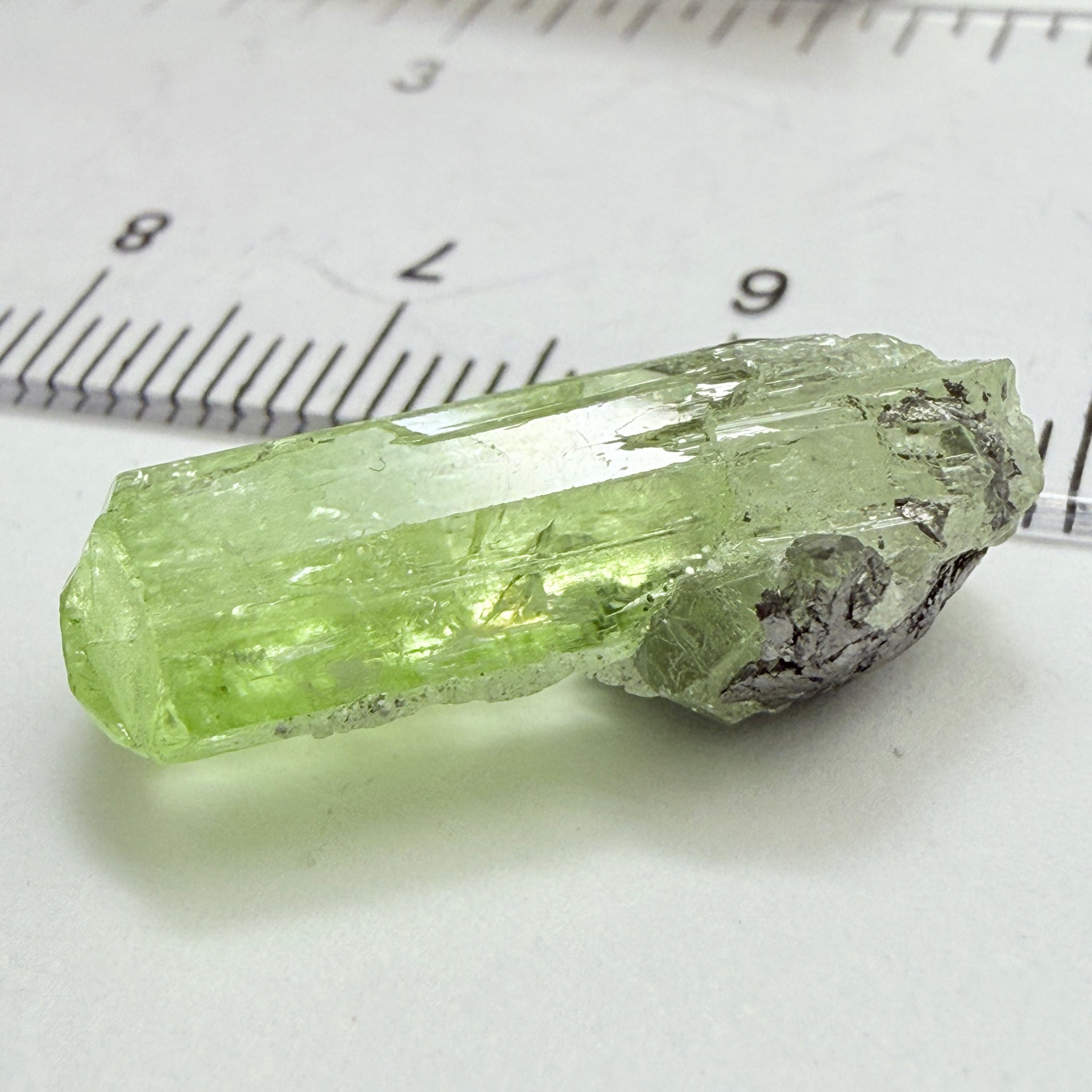 Diopside crystal on matrix, 3.00gm, Merelani, Tanzania, Untreated Unheated