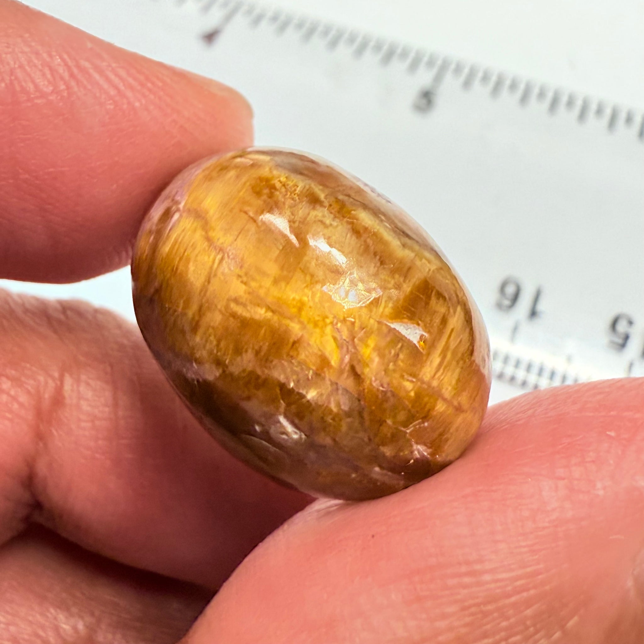 Cats-Eye Opal, 26.04ct, Tanzania, Untreated Unheated, weak cats eye