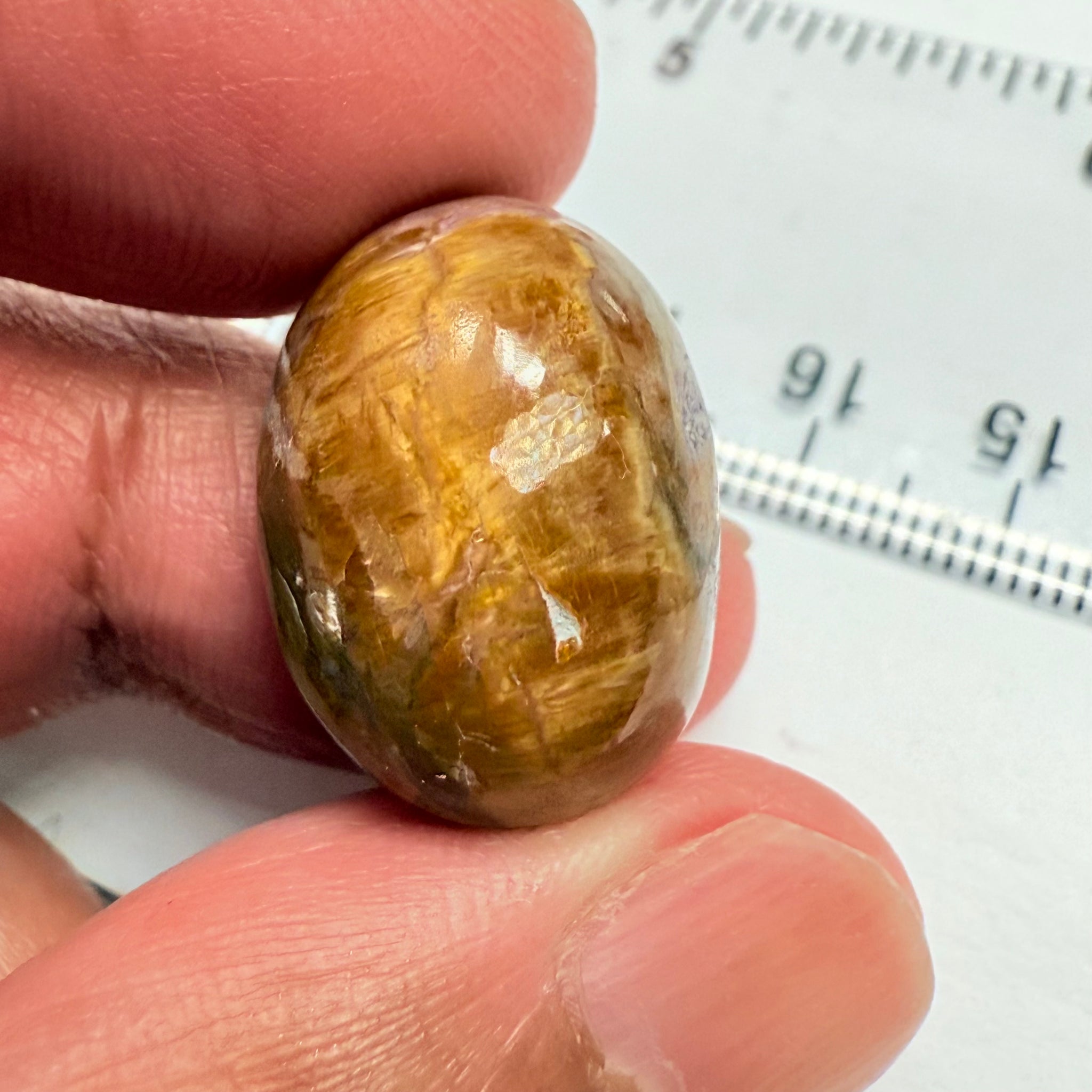 Cats-Eye Opal, 26.04ct, Tanzania, Untreated Unheated, weak cats eye