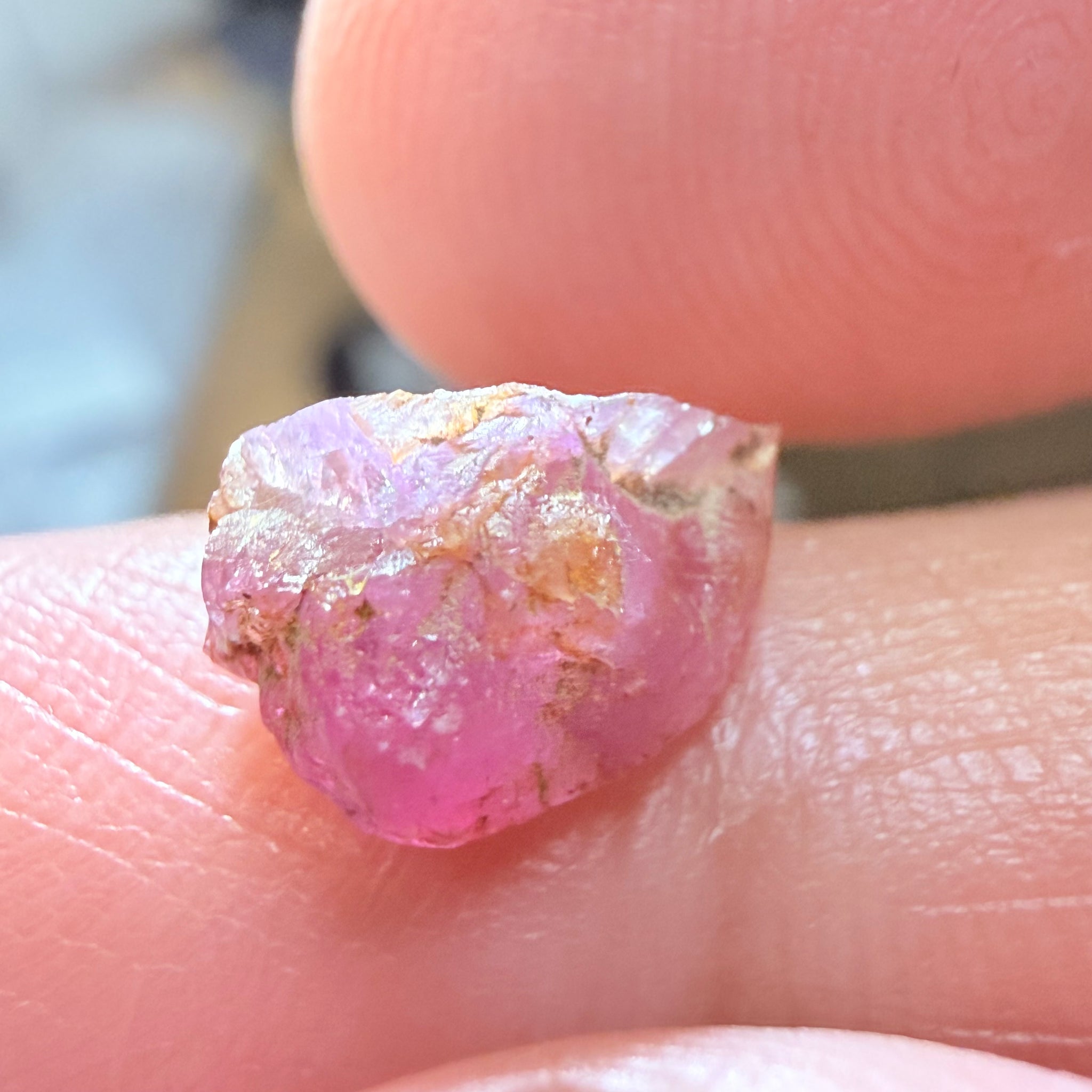 Umba Sapphire, 3.80ct, Umba Valley, Tanzania, Untreated Unheated. Moderately included with silk and a challenging shape