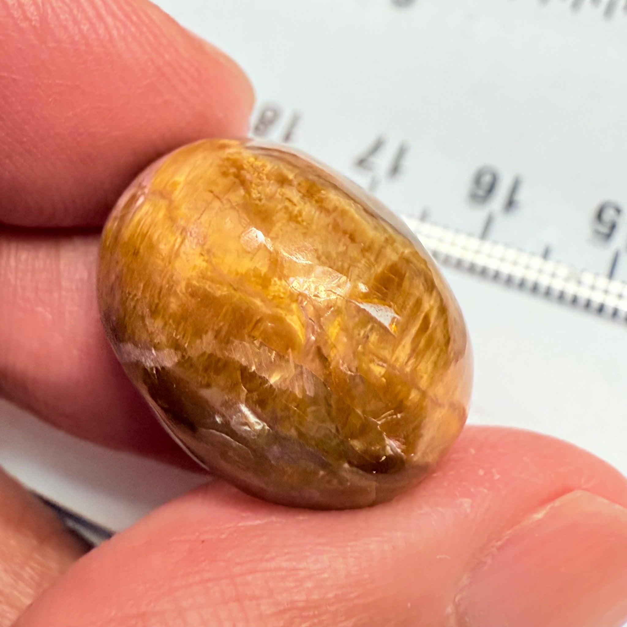 Cats-Eye Opal, 26.04ct, Tanzania, Untreated Unheated, weak cats eye