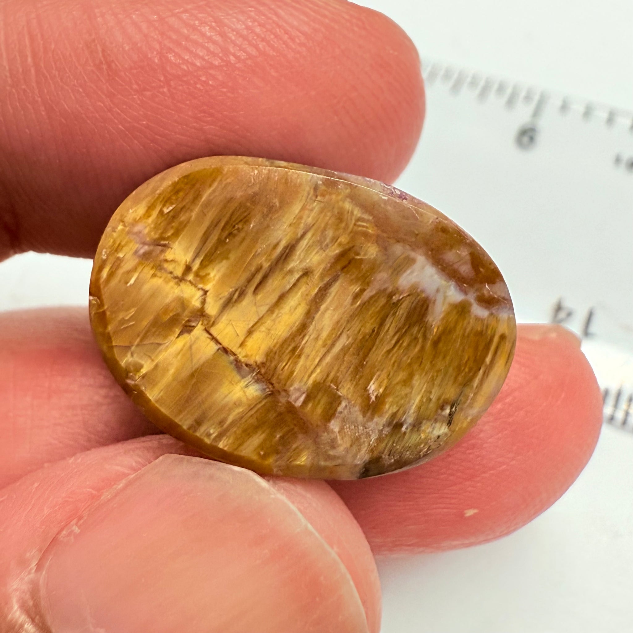 Cats-Eye Opal, 26.04ct, Tanzania, Untreated Unheated, weak cats eye