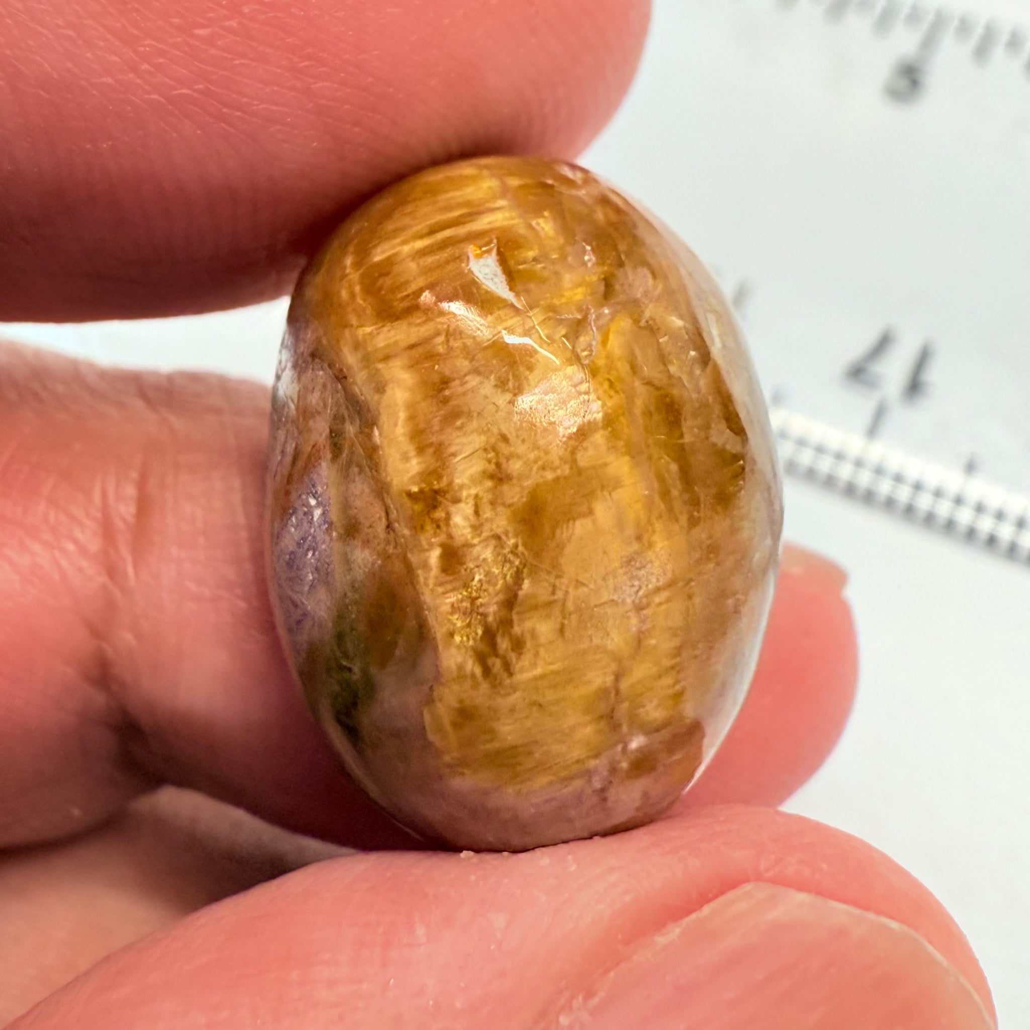 Cats-Eye Opal, 26.04ct, Tanzania, Untreated Unheated, weak cats eye