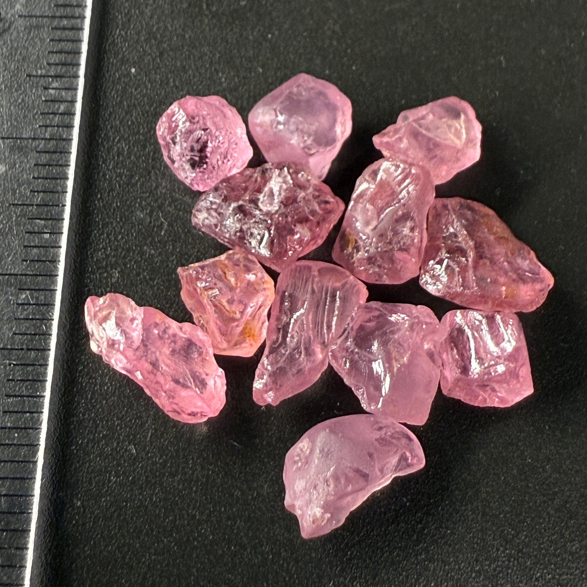 Mozambique Spinel Lot, Baby Pink colour, 26.47ct, Untreated Unheated. All have some inclusions and cracks, but if you want to have a play with them going cheap