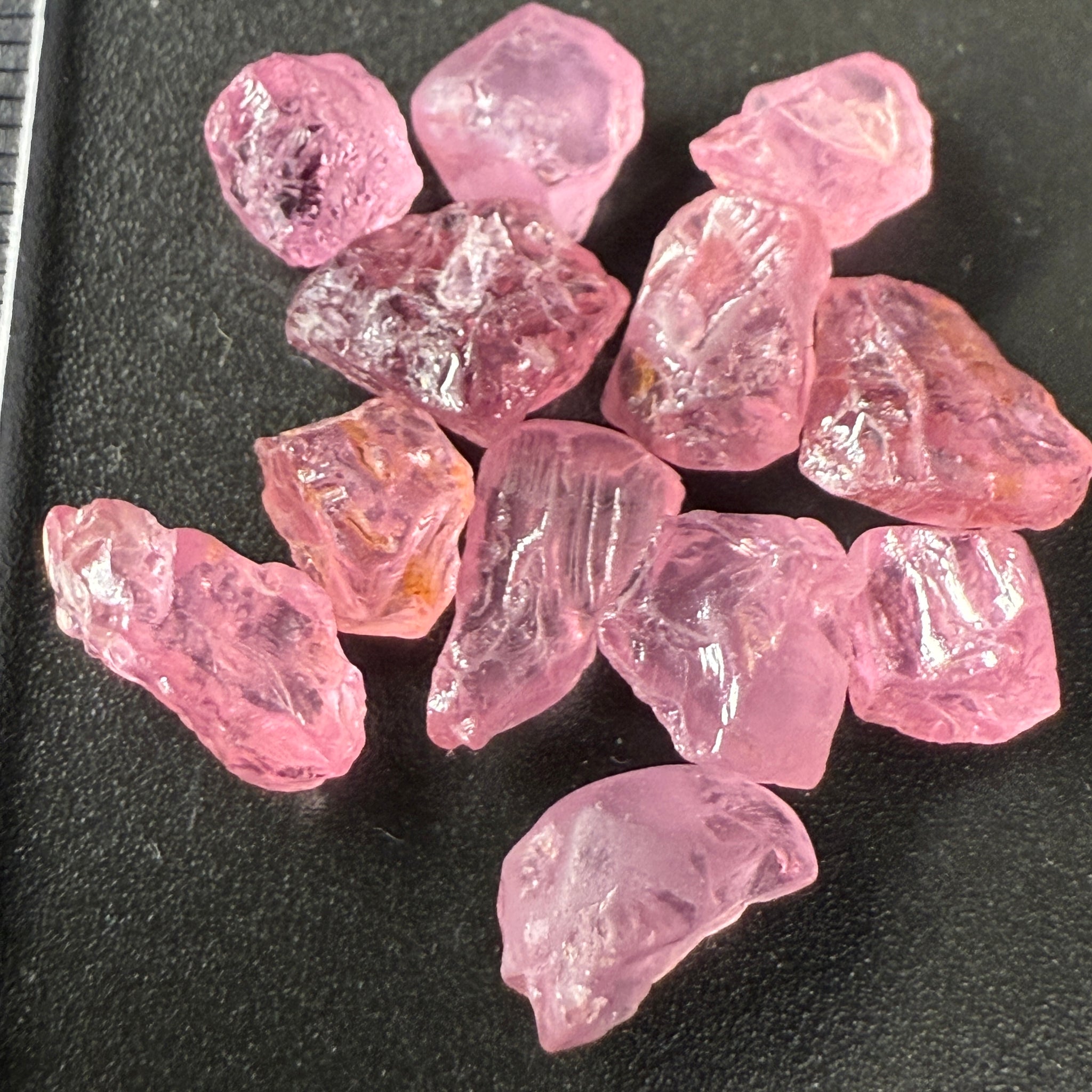Mozambique Spinel Lot, Baby Pink colour, 26.47ct, Untreated Unheated. All have some inclusions and cracks, but if you want to have a play with them going cheap