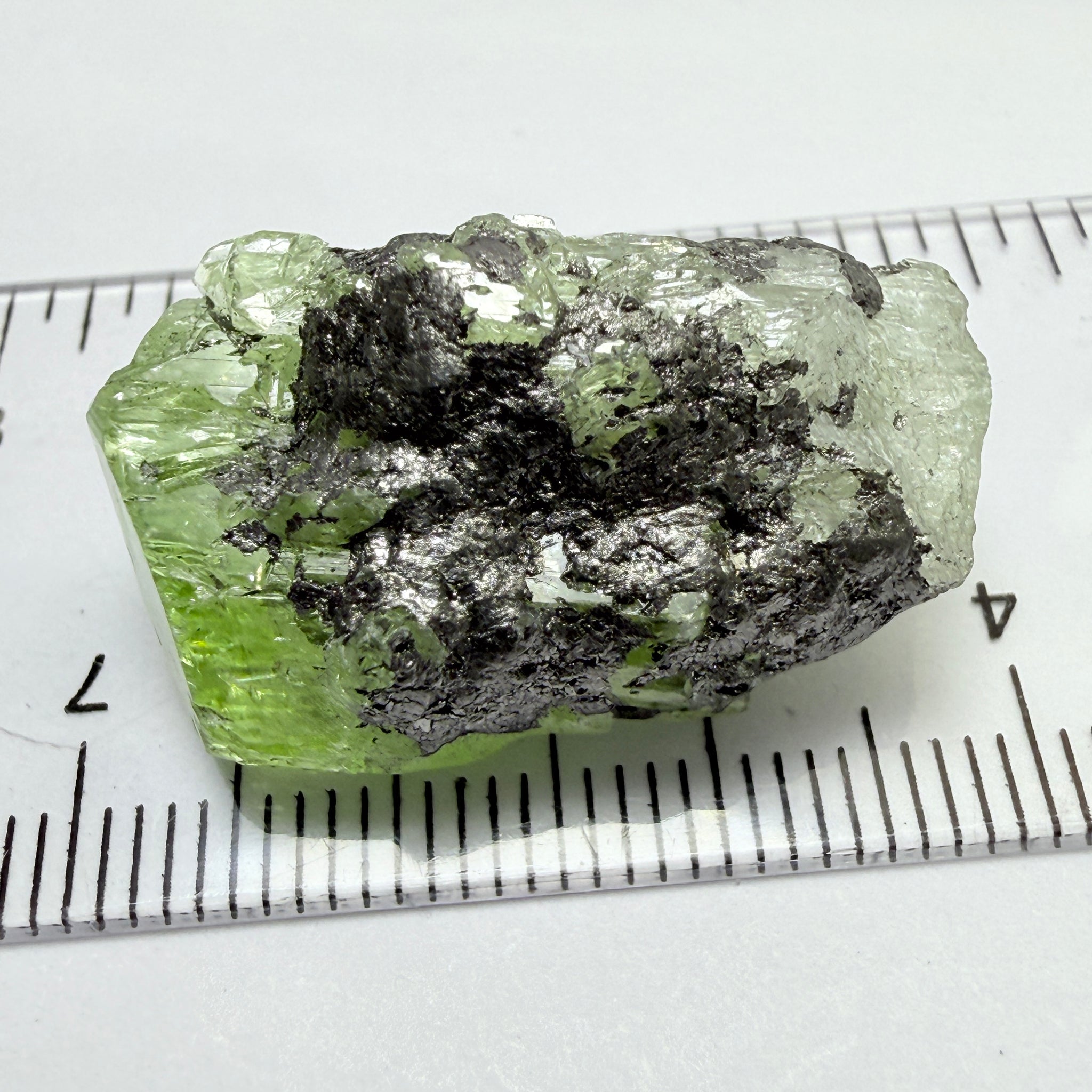 Diopside crystal on matrix, 8.40gm, Merelani, Tanzania, Untreated Unheated