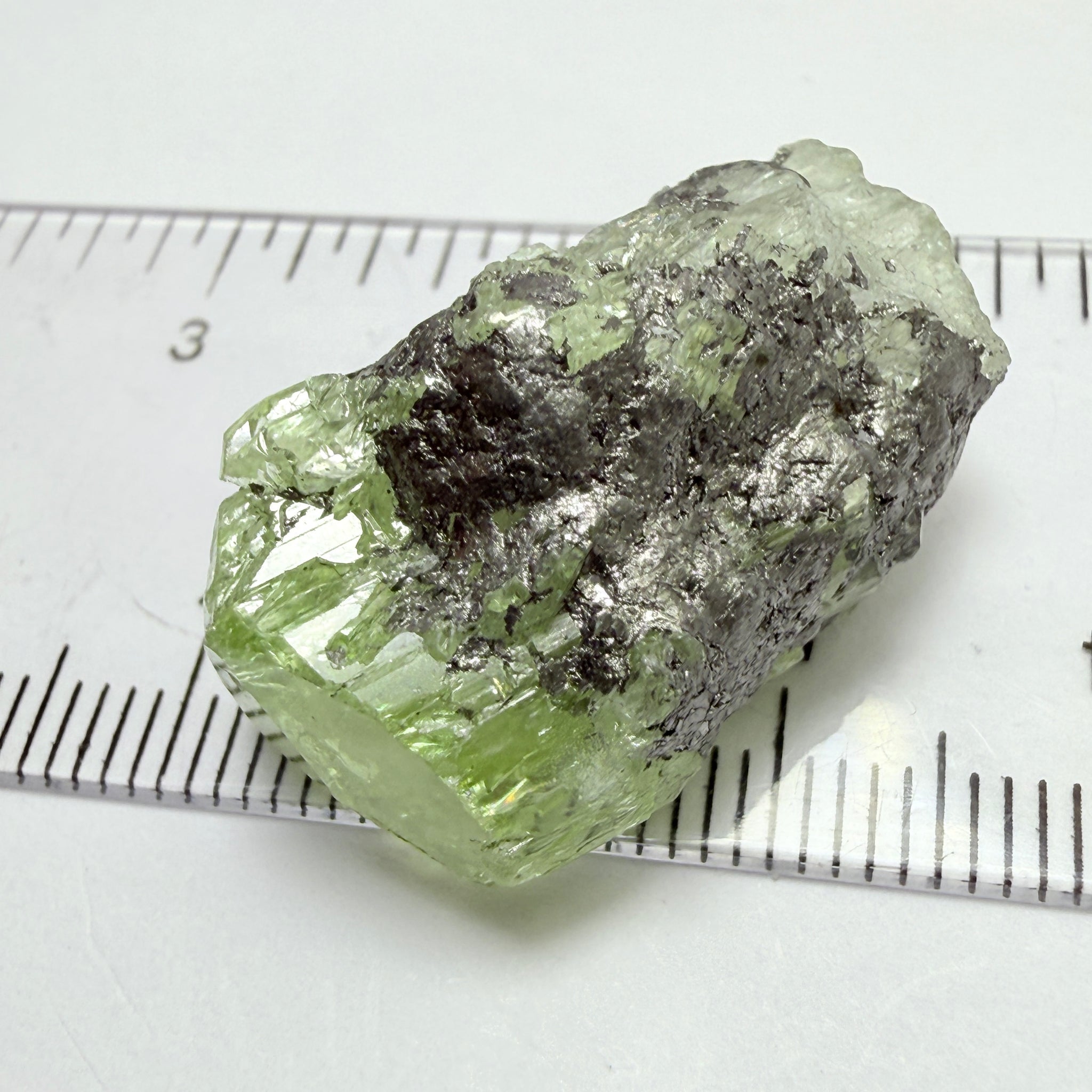 Diopside crystal on matrix, 8.40gm, Merelani, Tanzania, Untreated Unheated