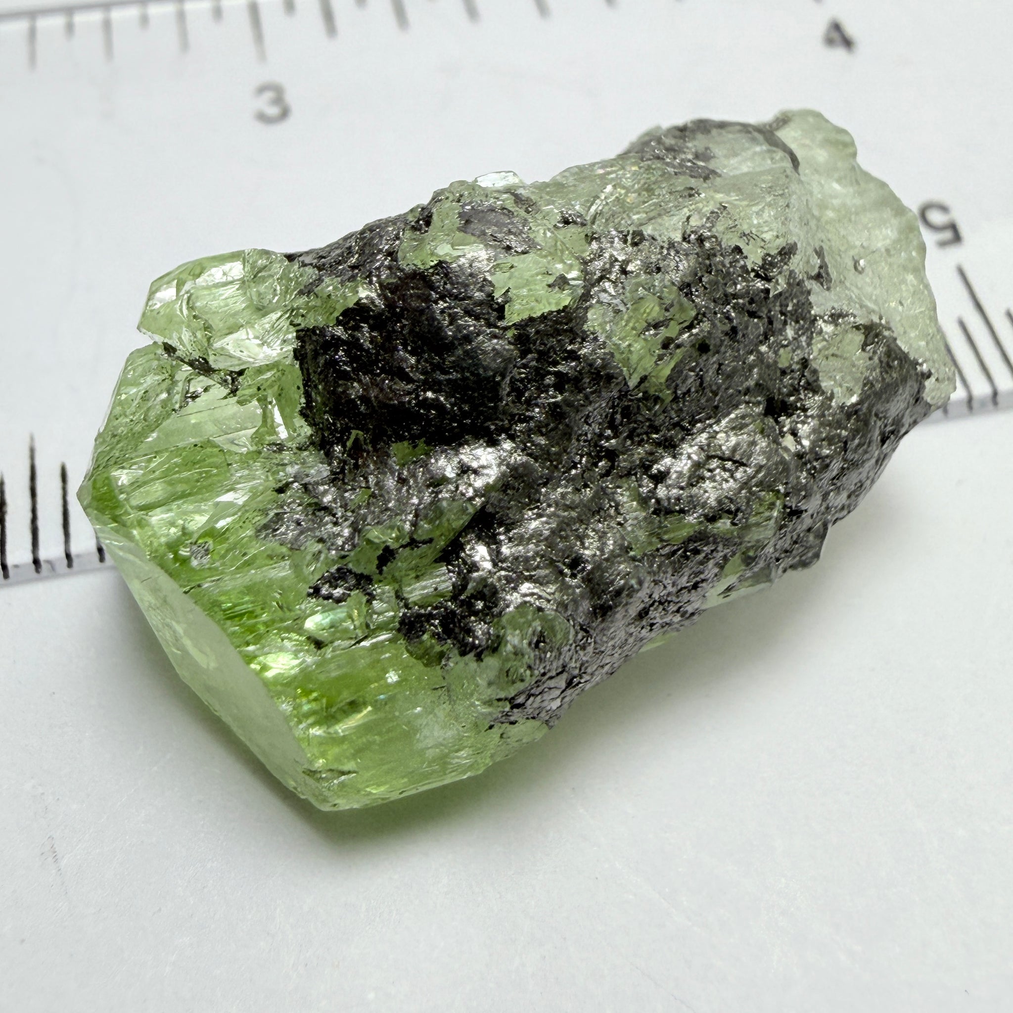 Diopside crystal on matrix, 8.40gm, Merelani, Tanzania, Untreated Unheated