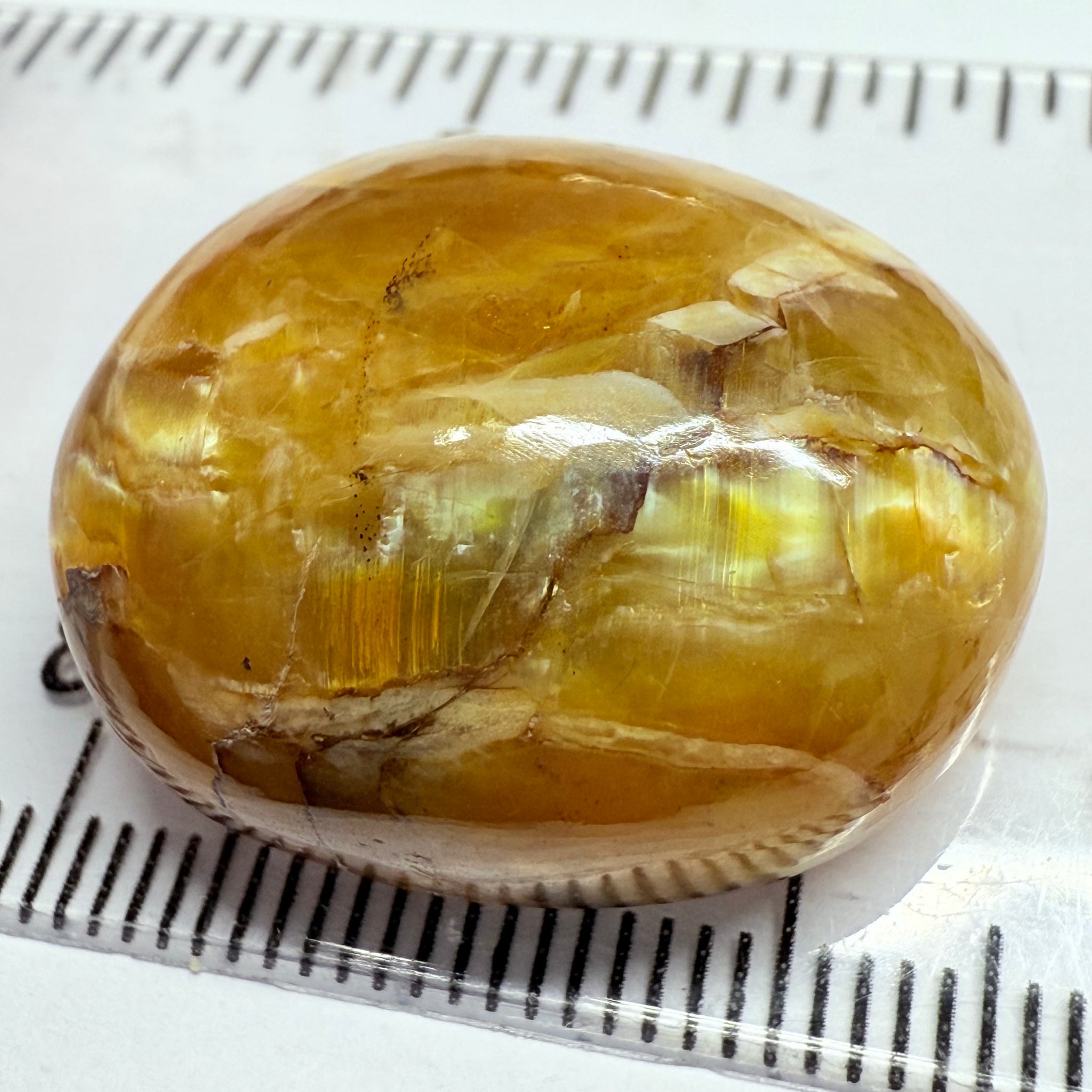 Cats-Eye Opal, 43.82ct, Tanzania, Untreated Unheated, weak cats eye