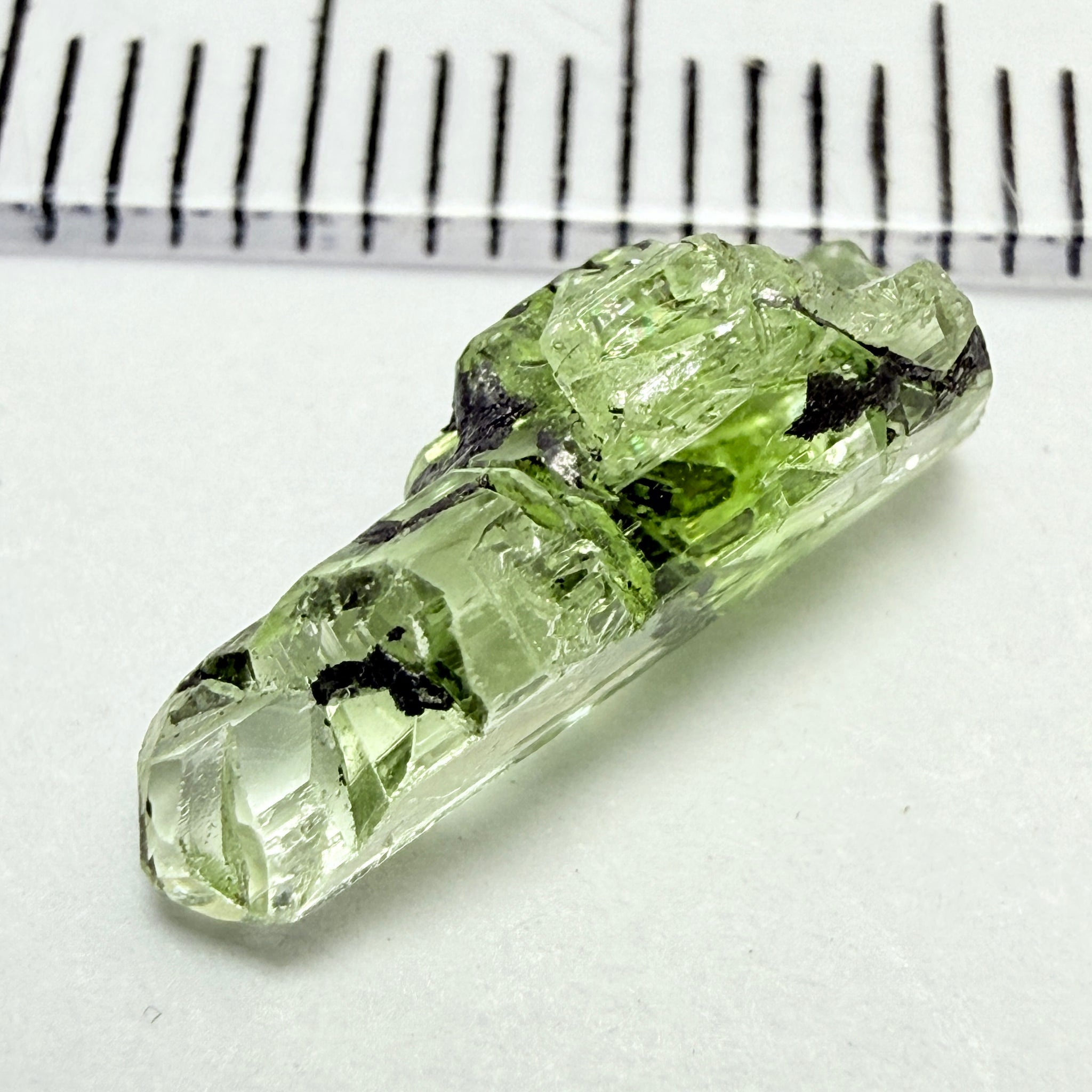 Diopside Crystal, 2.51ct Tanzania, Untreated Unheated, triple rainbow