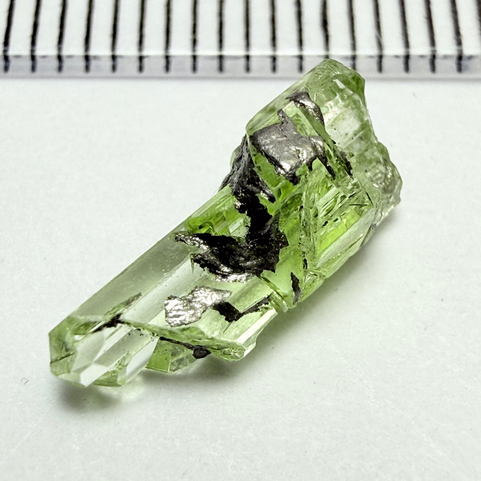 Diopside Crystal, 2.51ct Tanzania, Untreated Unheated, triple rainbow