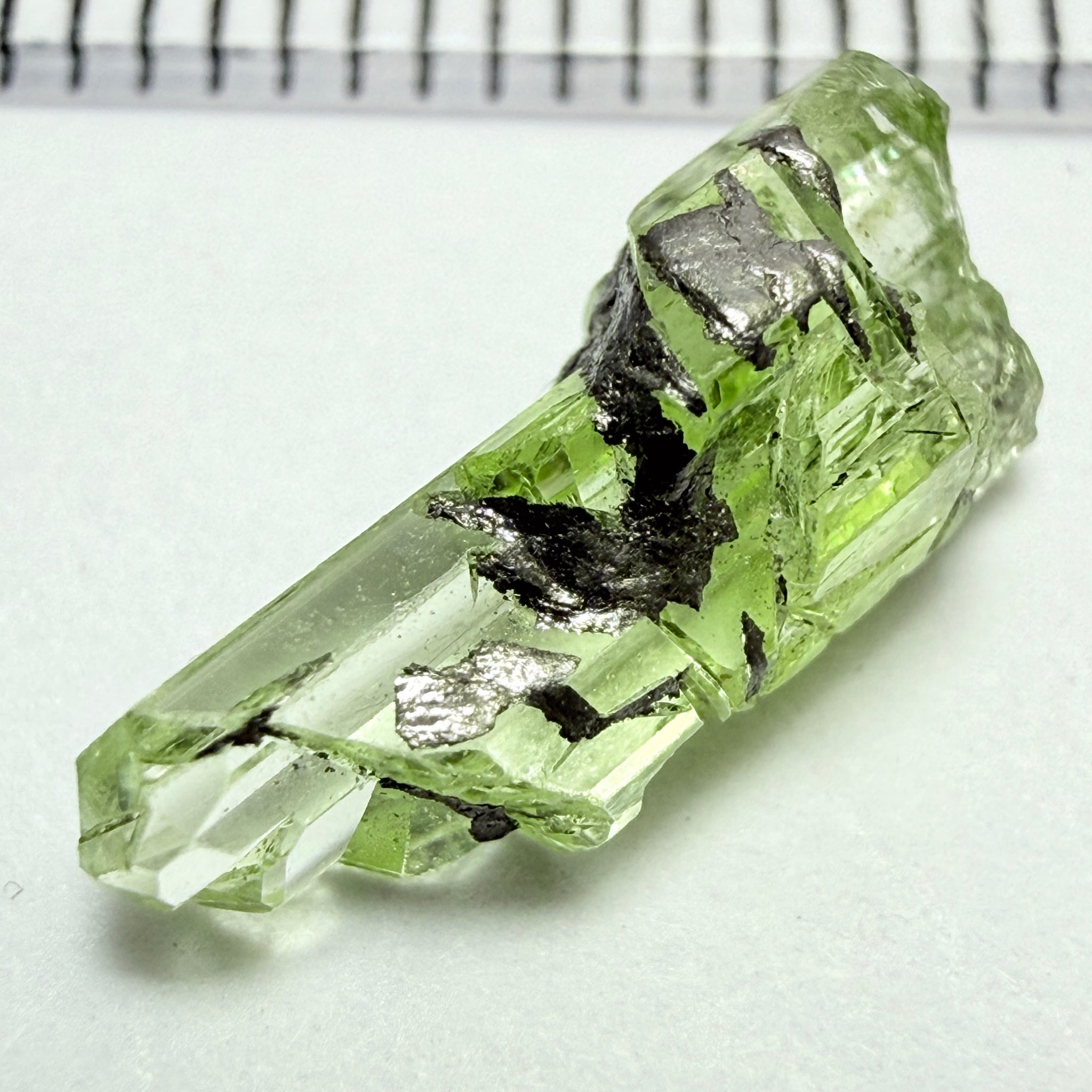 Diopside Crystal, 2.51ct Tanzania, Untreated Unheated, triple rainbow