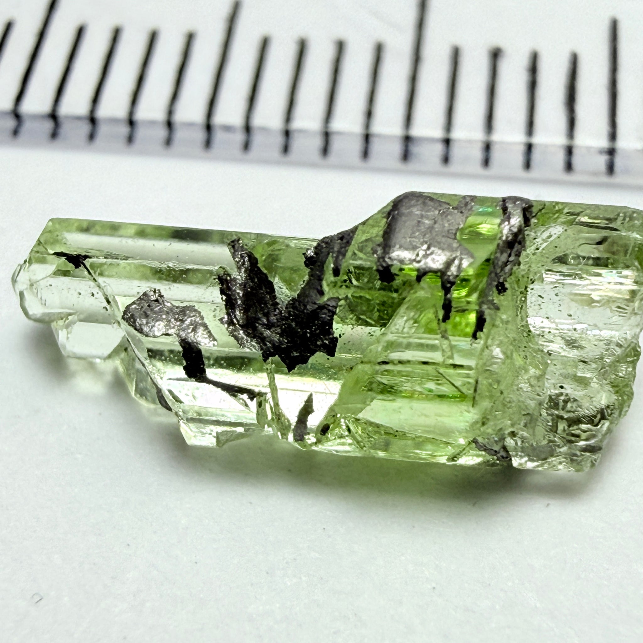 Diopside Crystal, 2.51ct Tanzania, Untreated Unheated, triple rainbow
