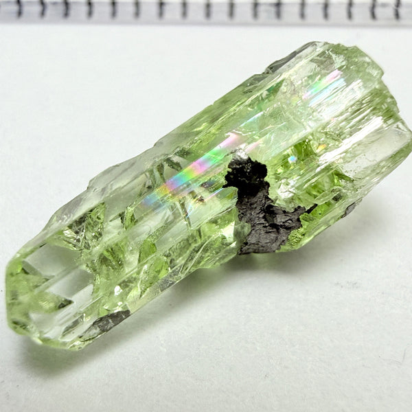 Diopside Crystal, 2.51ct Tanzania, Untreated Unheated, triple rainbow