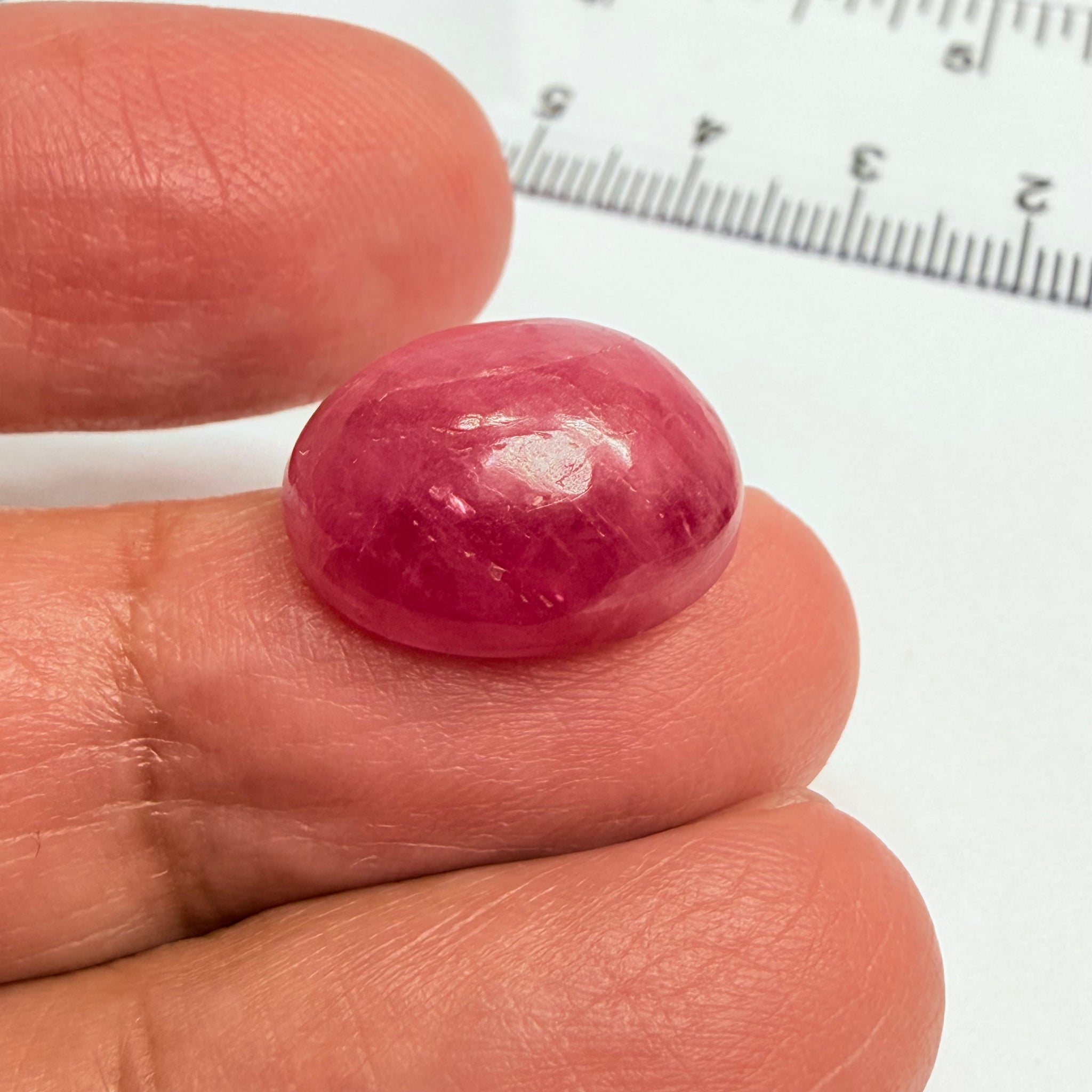 Ruby Cabochon, 18.13ct, Tanzania, Untreated Unheated