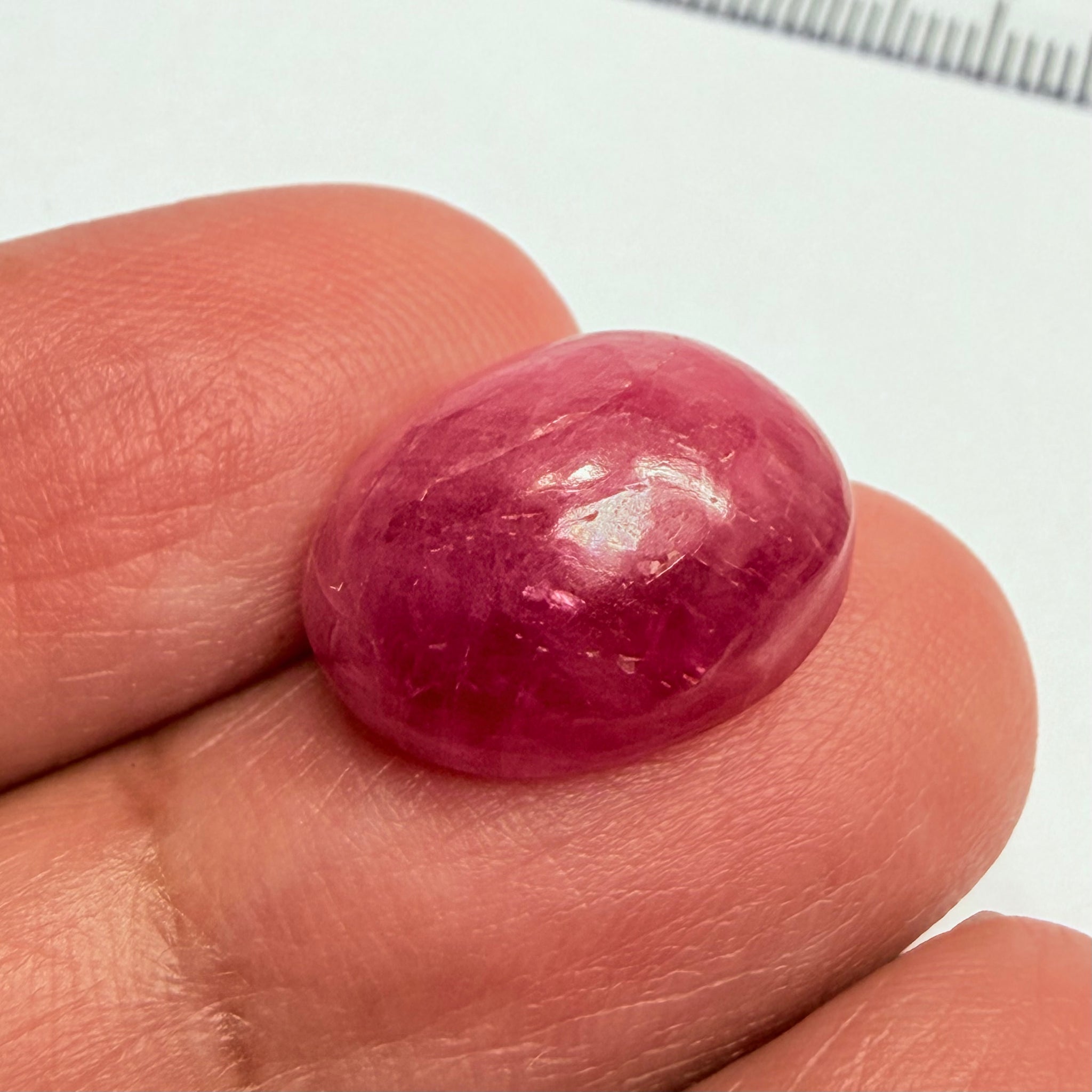 Ruby Cabochon, 18.13ct, Tanzania, Untreated Unheated