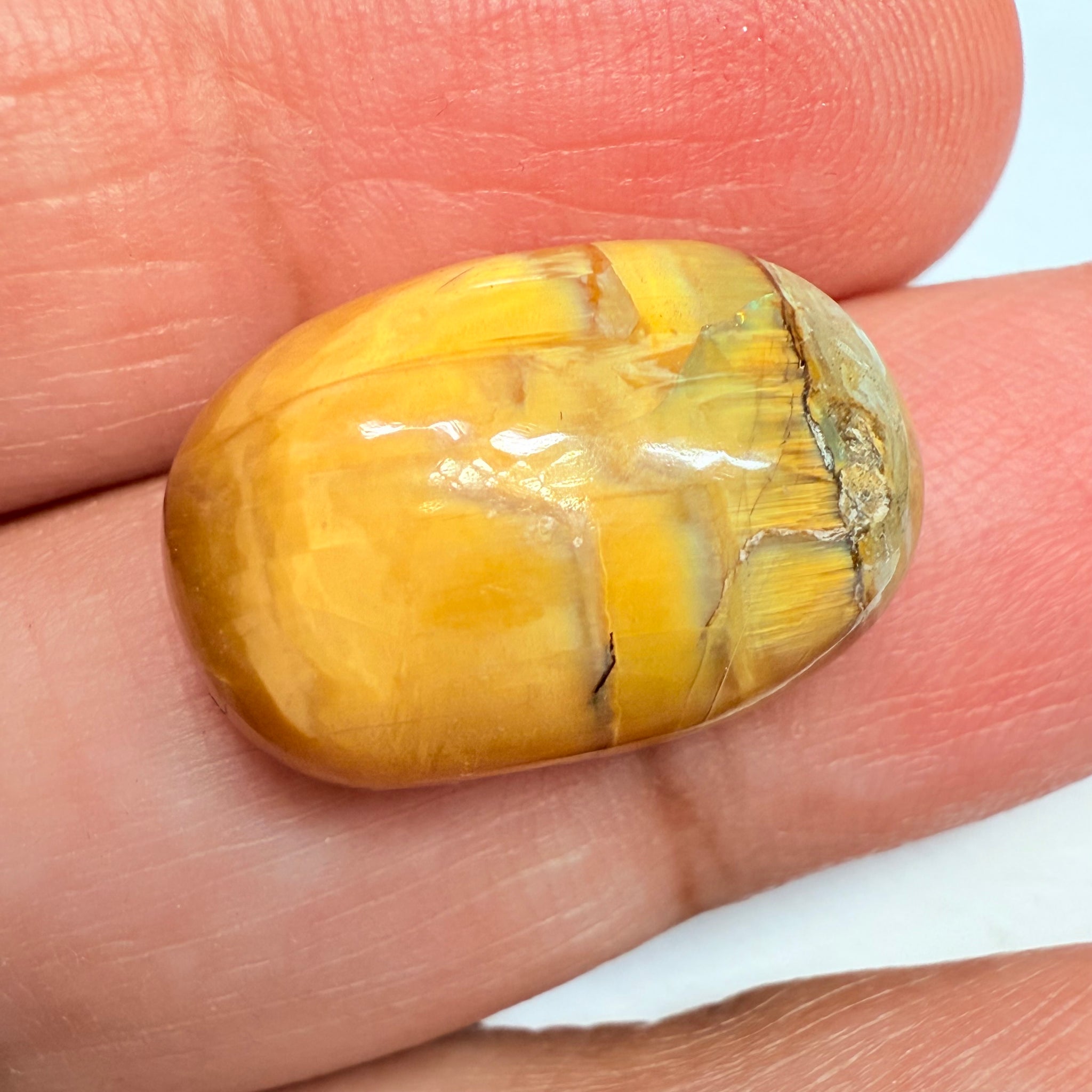 Cats-Eye Opal, 11.61ct, Tanzania, Untreated Unheated