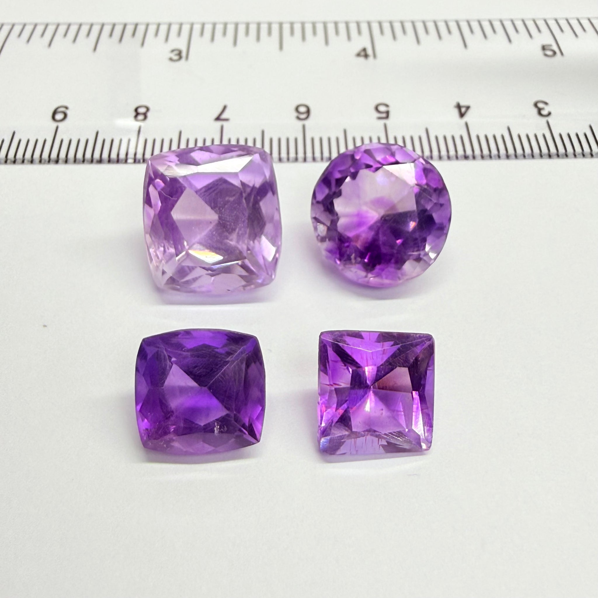 Amethyst lot, 31.86ct, Tanzania, Untreated Unheated, slightly included, native cut lot, priced accordingly