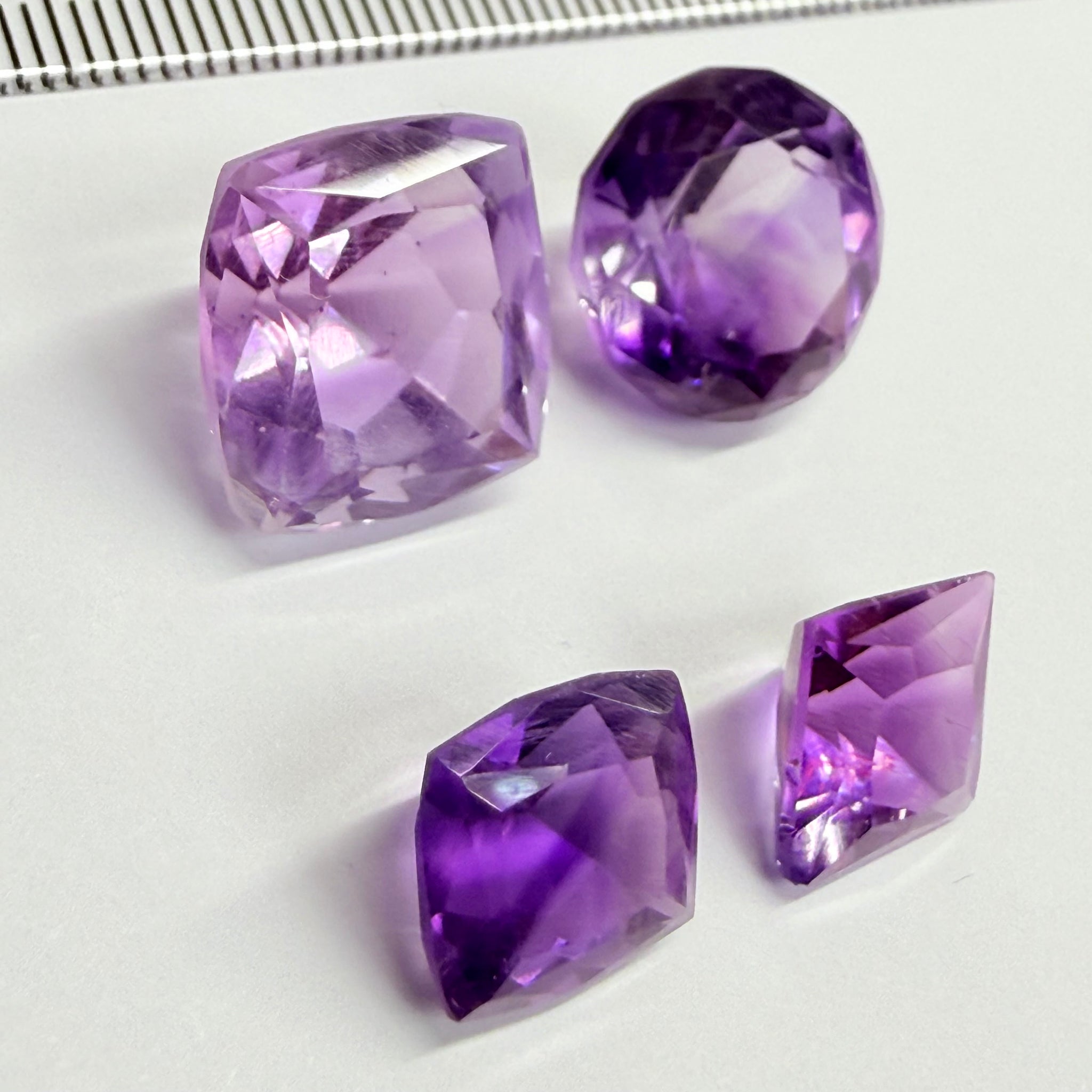 Amethyst lot, 31.86ct, Tanzania, Untreated Unheated, slightly included, native cut lot, priced accordingly