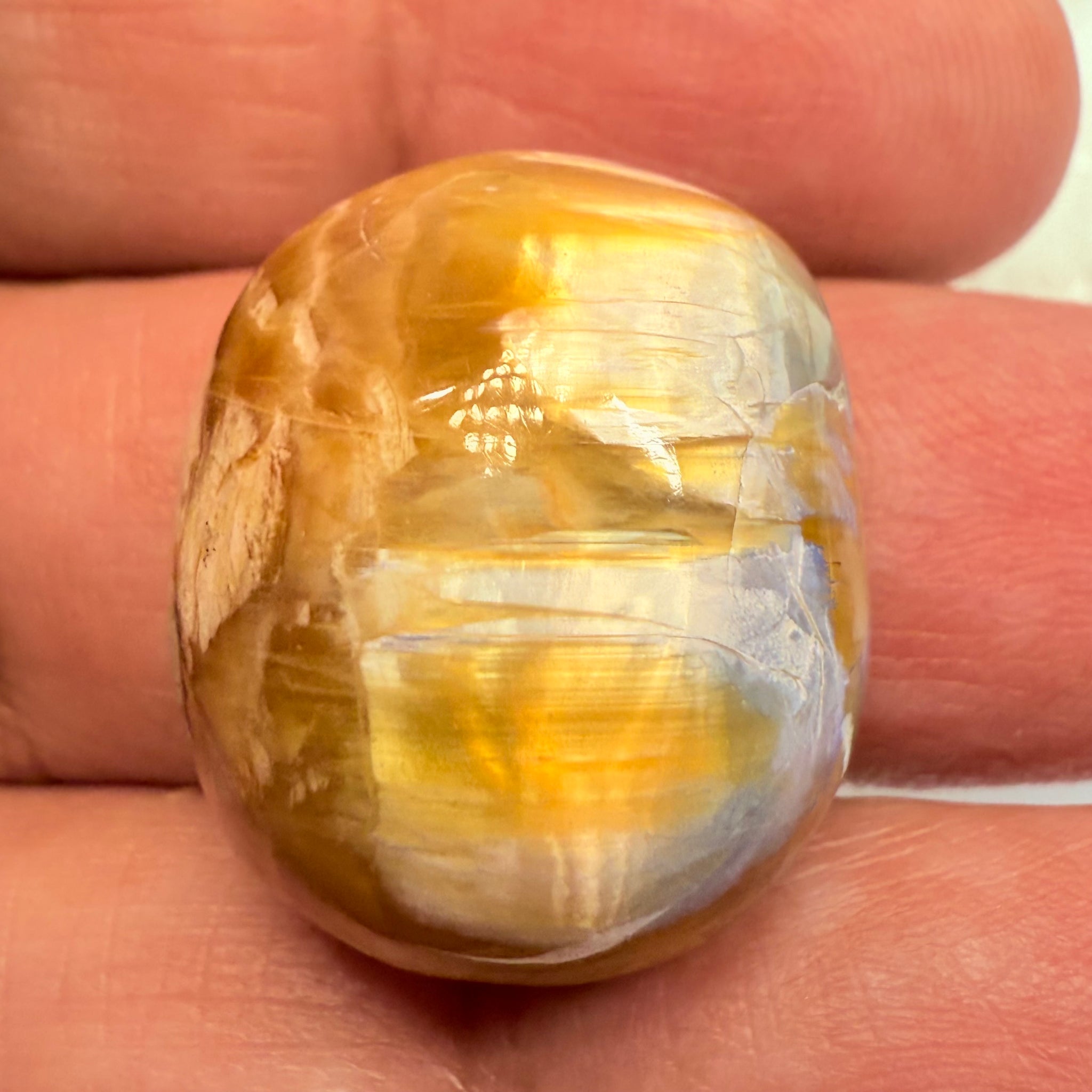 Cats-Eye Opal, 38.46ct, Tanzania, Untreated Unheated