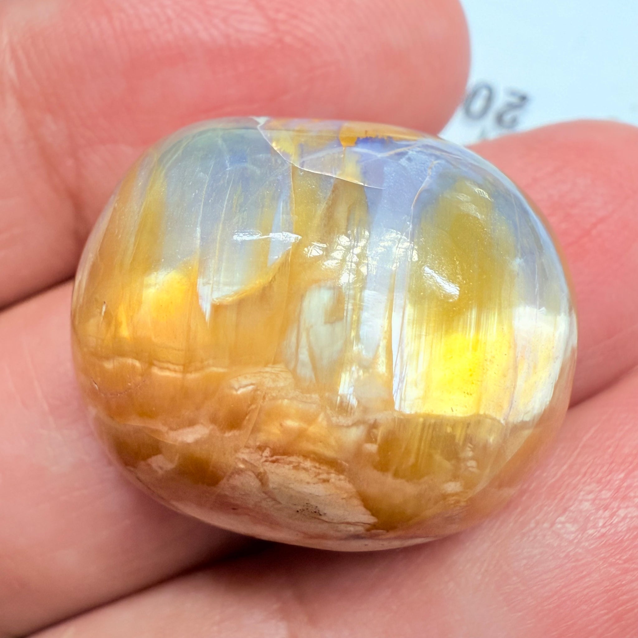 Cats-Eye Opal, 38.46ct, Tanzania, Untreated Unheated