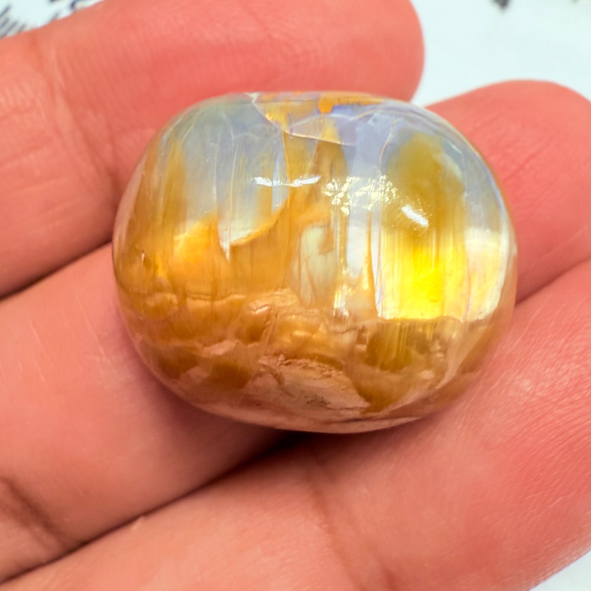 Cats-Eye Opal, 38.46ct, Tanzania, Untreated Unheated