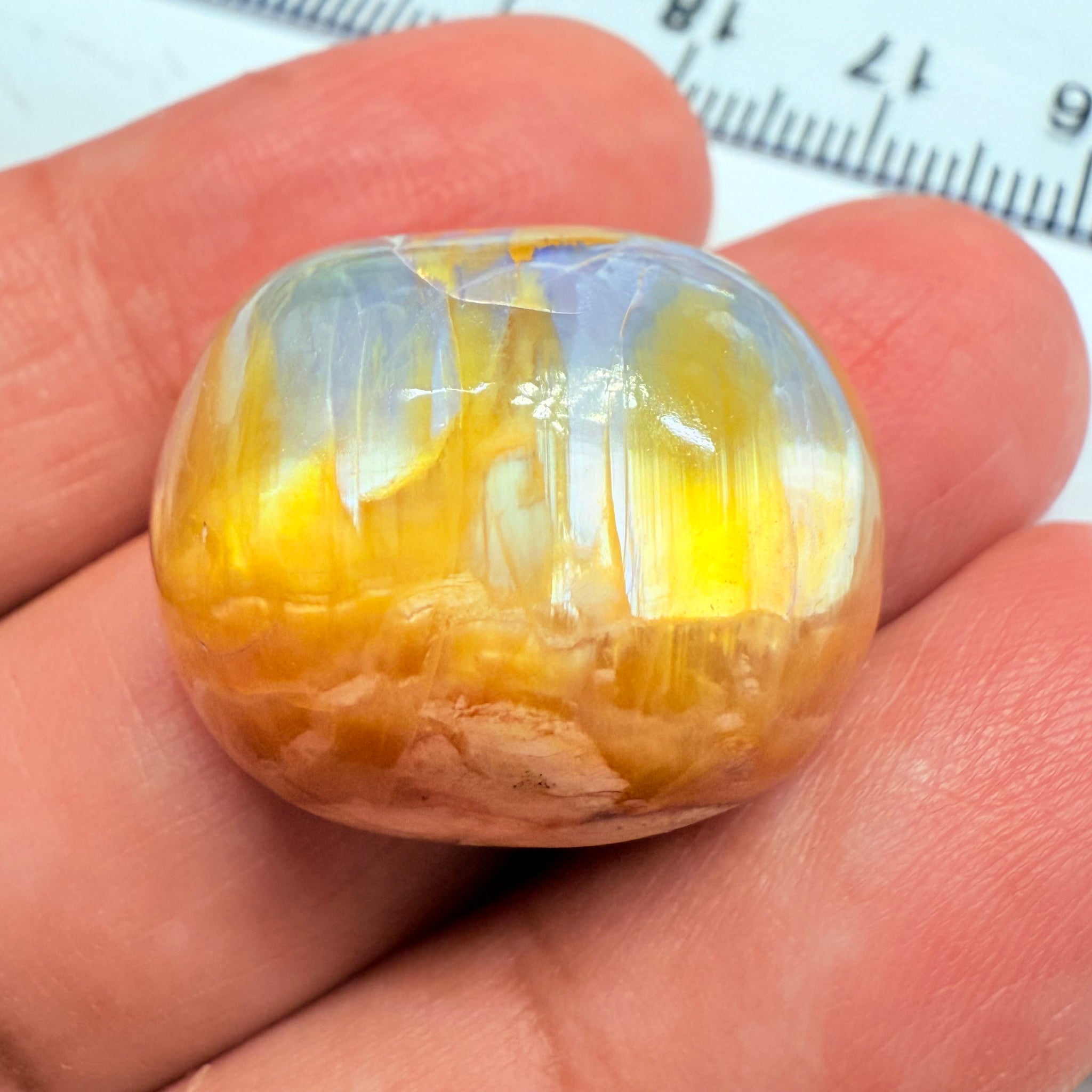 Cats-Eye Opal, 38.46ct, Tanzania, Untreated Unheated